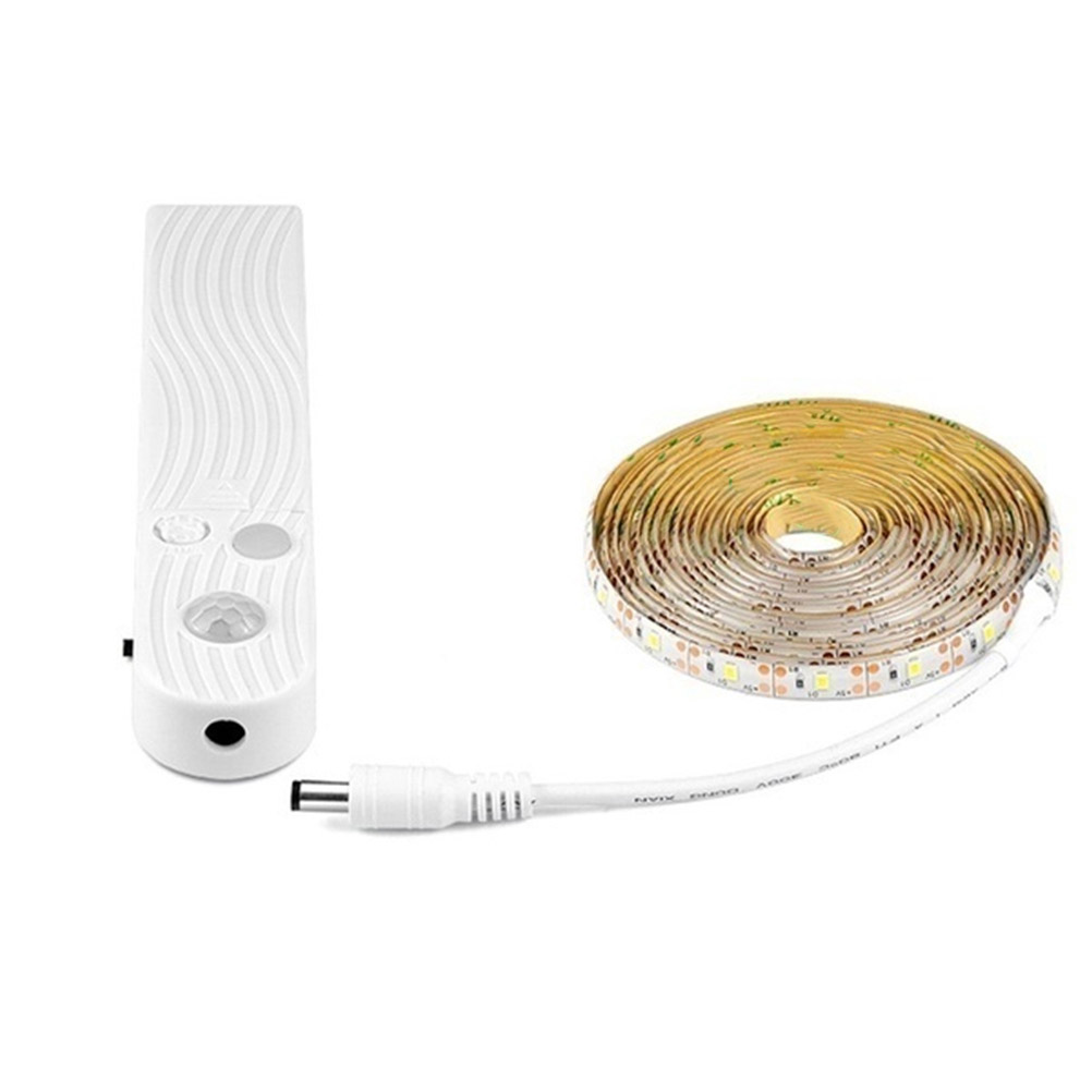 Kabelloser Led-streifen Mit Bewegungsmelder, Batteriebetrieben, 1 M, 2 M Oder 3 M Langes Nachtlicht, Für Schrank, Garderobe, Treppenhaus Oder Flur.