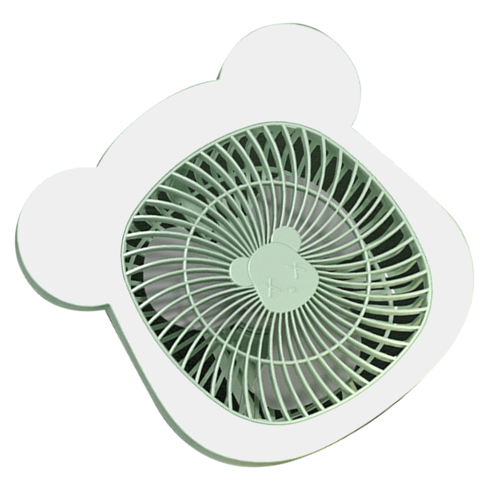 Mini-usb-wiederaufladbarer Nachtventilator Zum Aufhängen, Für Büro, Zuhause Oder Studentenzimmer, Leiser Mini-ventilator, Grün