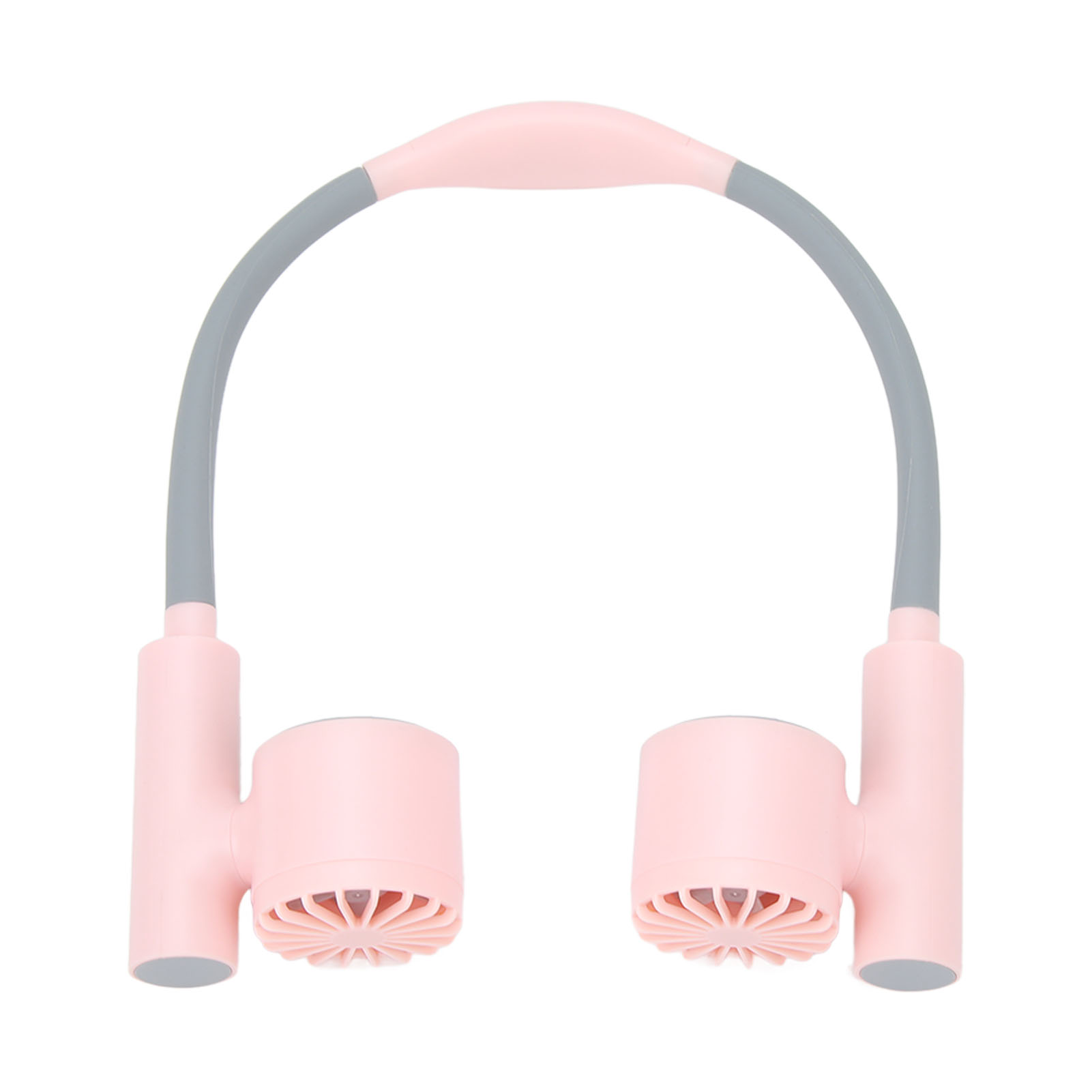 Kabelloser Nackenventilator Mit 3 Geschwindigkeitsstufen, Usb-aufladbar, Leiser Betrieb, 2400-mah-akku, Flexibel, 90° Drehbar, Tragbar Um Den Hals Zu Tragen, Pink