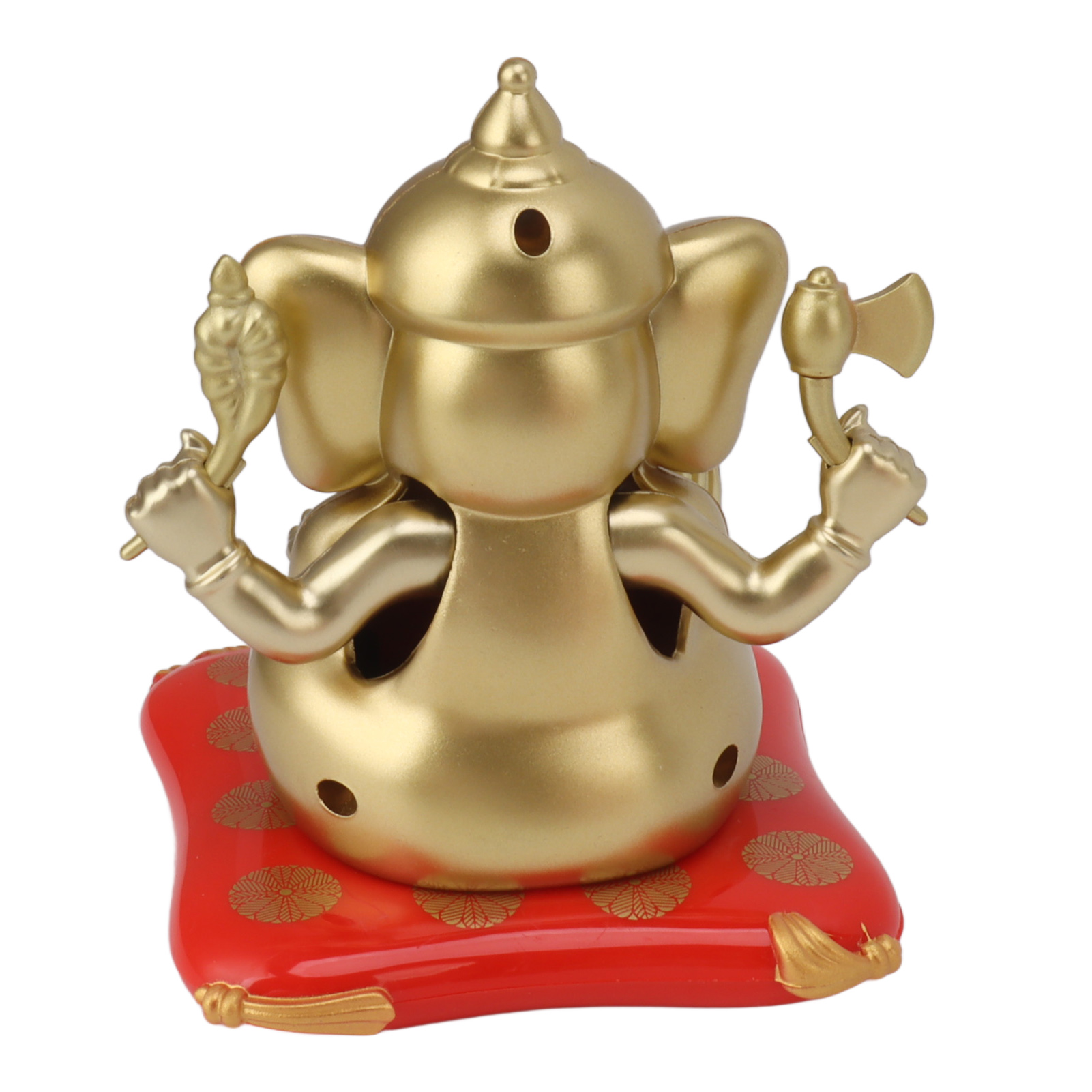 Solarbetriebene Statuen Von Ganesha, Dem Elefantengott Indische Ganesha-figuren Für Autoarmaturenbretter, Heimdekoration Und Vergoldete Kunsthandwerksgegenstände.