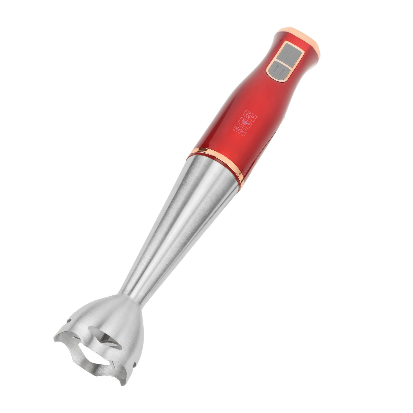 Elektrischer Stabmixer (400 W), Mini-stabmixer Mit Kabel Und Edelstahlklinge Für Obst, Babynahrung Und Suppen, 220-v-eu-stecker