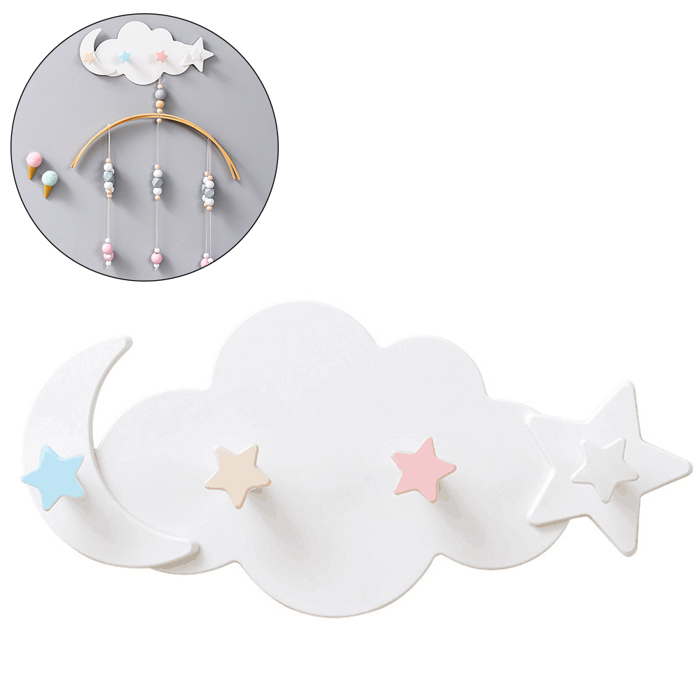 Wandhaken In Form Von Wolken, Mond Und Sternen, Diy-wanddekoration Für Ein Kinderzimmer