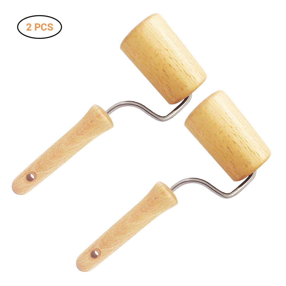 Set Mit 2 5d-holzfarbrollen, Diy-malerzubehör Für Optimale Farbhaftung