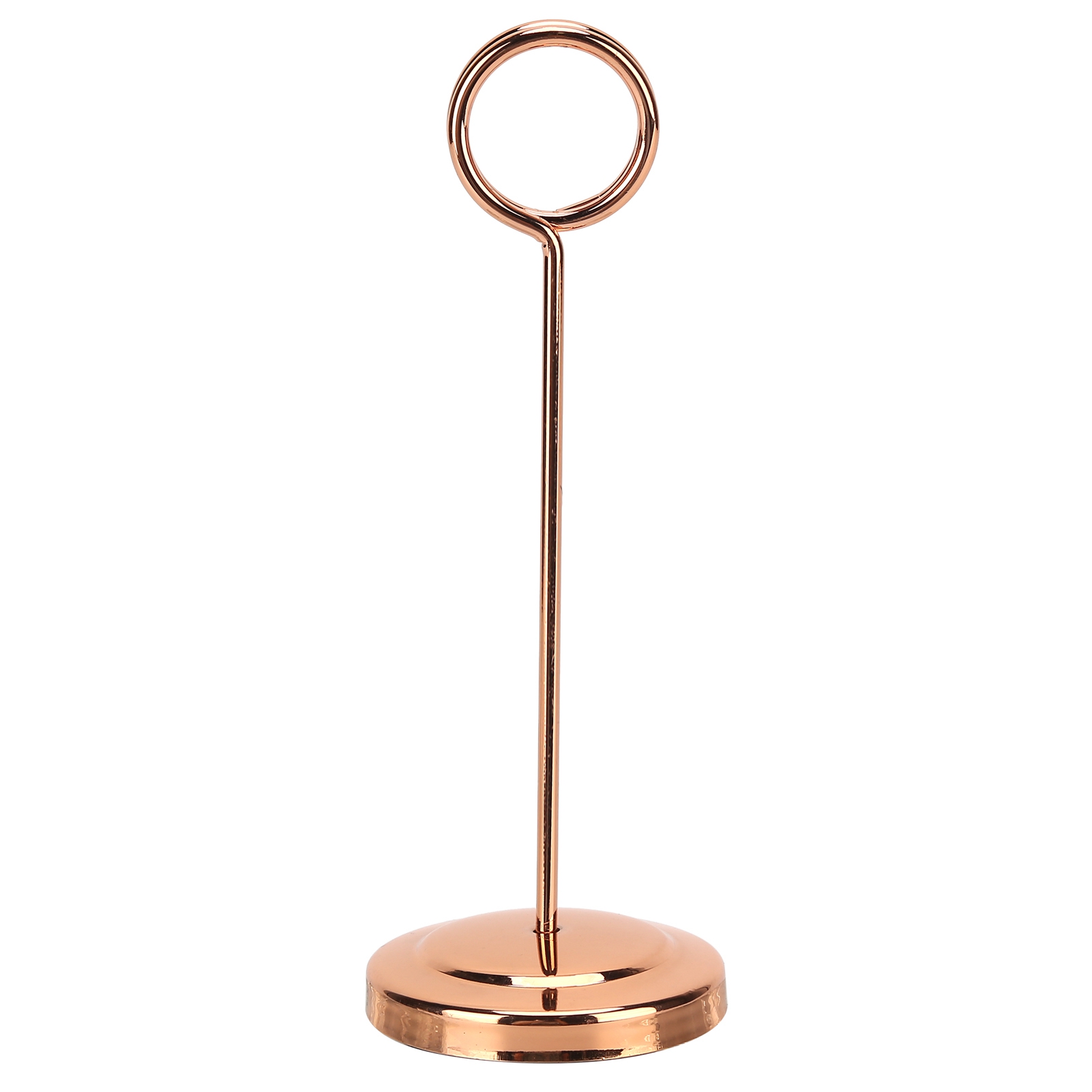 Robuster, Farbbeständiger Und Leichter Tischkartenhalter Aus Edelstahl Mit Fotoclip, Für Hotels Und Restaurants, 15,5 Cm, Roségold