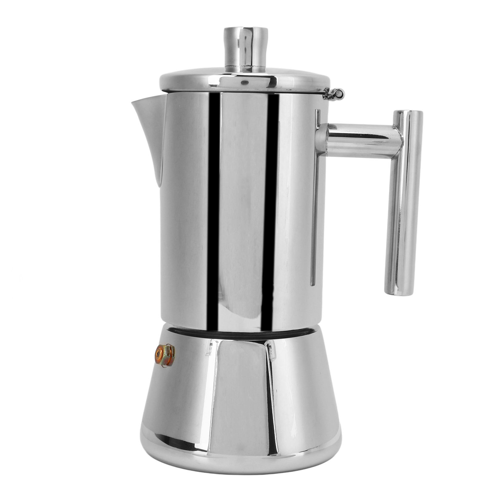 Kaffeemaschine Aus Poliertem Edelstahl, Induktionsgeeignet, 200 Ml Fassungsvermögen Für 4 Tassen
