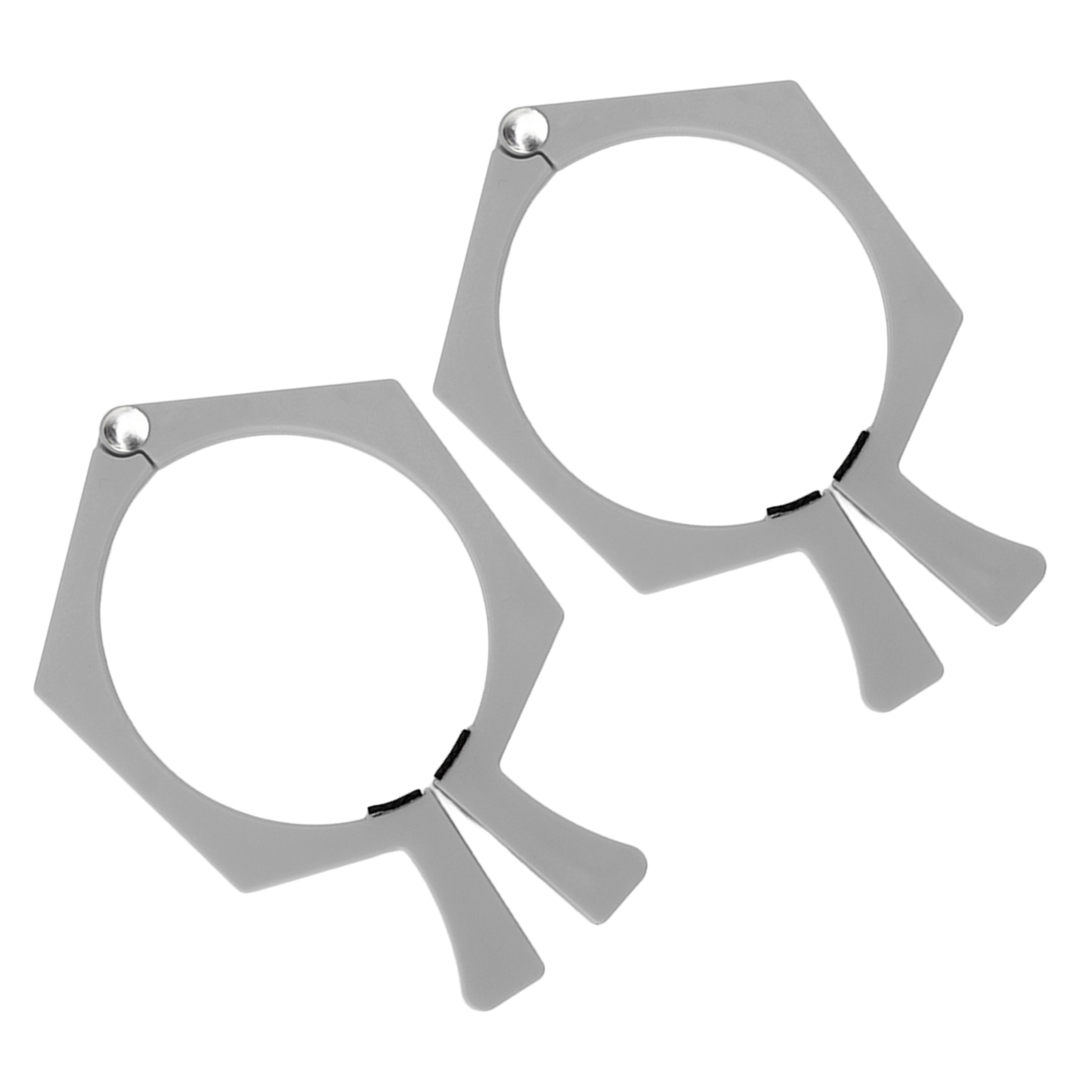 Set Aus 2 Sublimationsclips Für 590 Ml (20 Oz) Becher, Aus Rutschfestem Abs Mit Flachen Seiten, Grau.