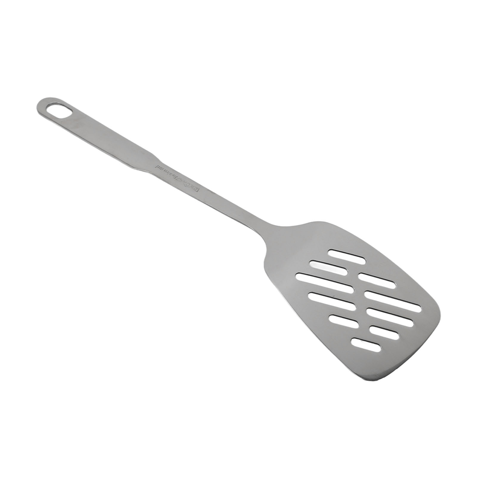 Rostbeständiger Küchenlöffel Aus Edelstahl 304, Glatter Spatel Mit Rutschfestem Griff, Küchenlöffel Aus Stahl (mit Loch)