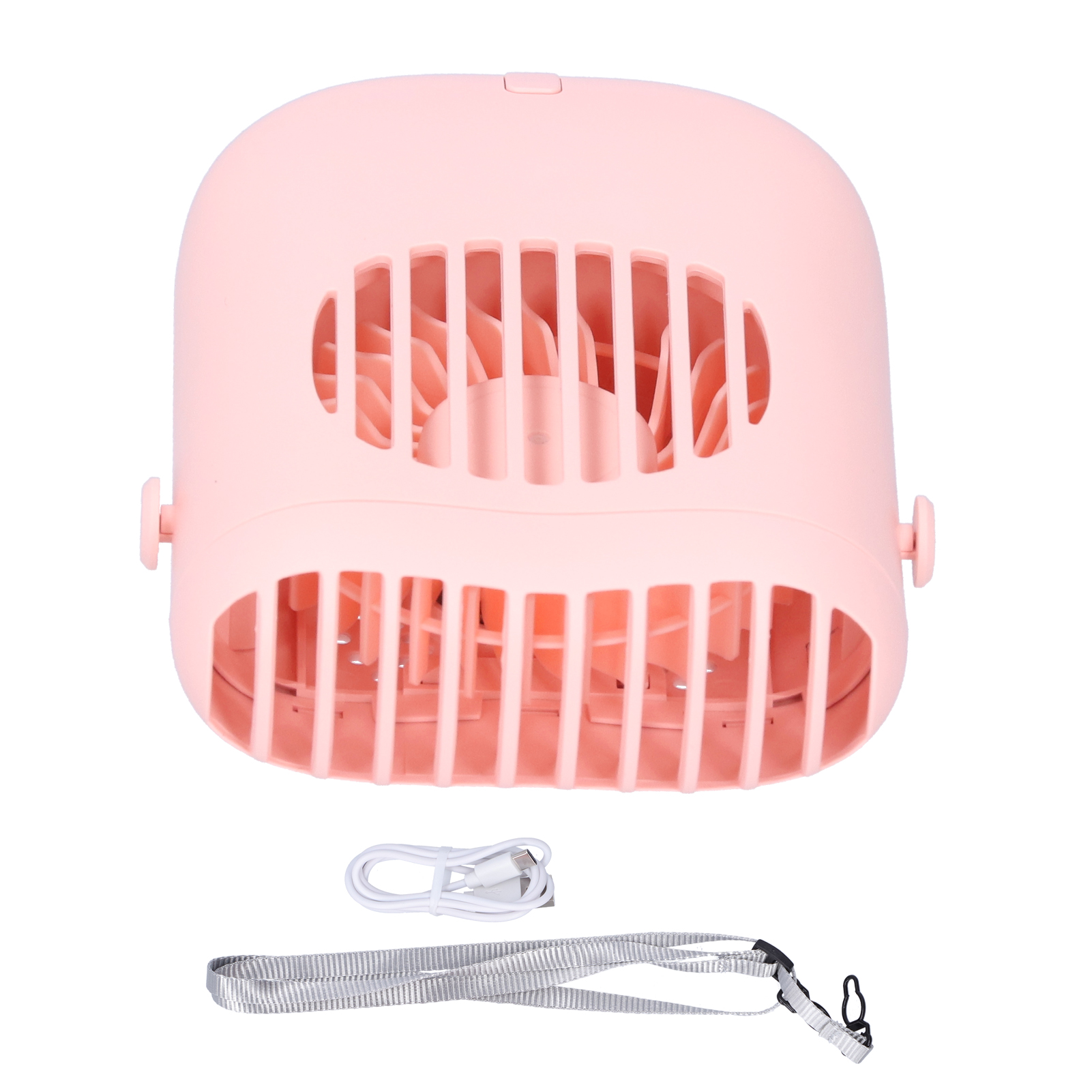 Mini-ventilator, Tragbar, Per Usb Aufladbar, Zum Tragen An Der Taille, Rosa, Ideal Für Zuhause, Büro Und Reisen.