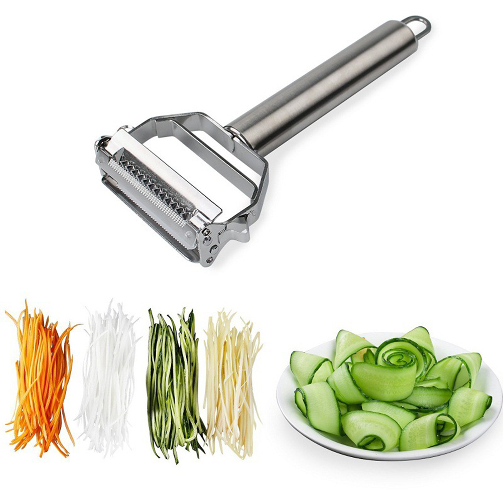 Schälreibe Aus Edelstahl Mit Reinigungsbürste Für Karotten, Kartoffeln, Gemüse Und Obst