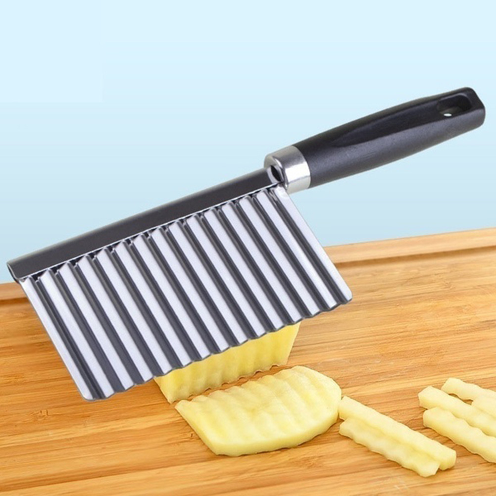 Wellenförmiger Kartoffelschneider Aus Edelstahl, Schneidewerkzeug, Gemüseschneider Für Die Küche, Küchenutensilien