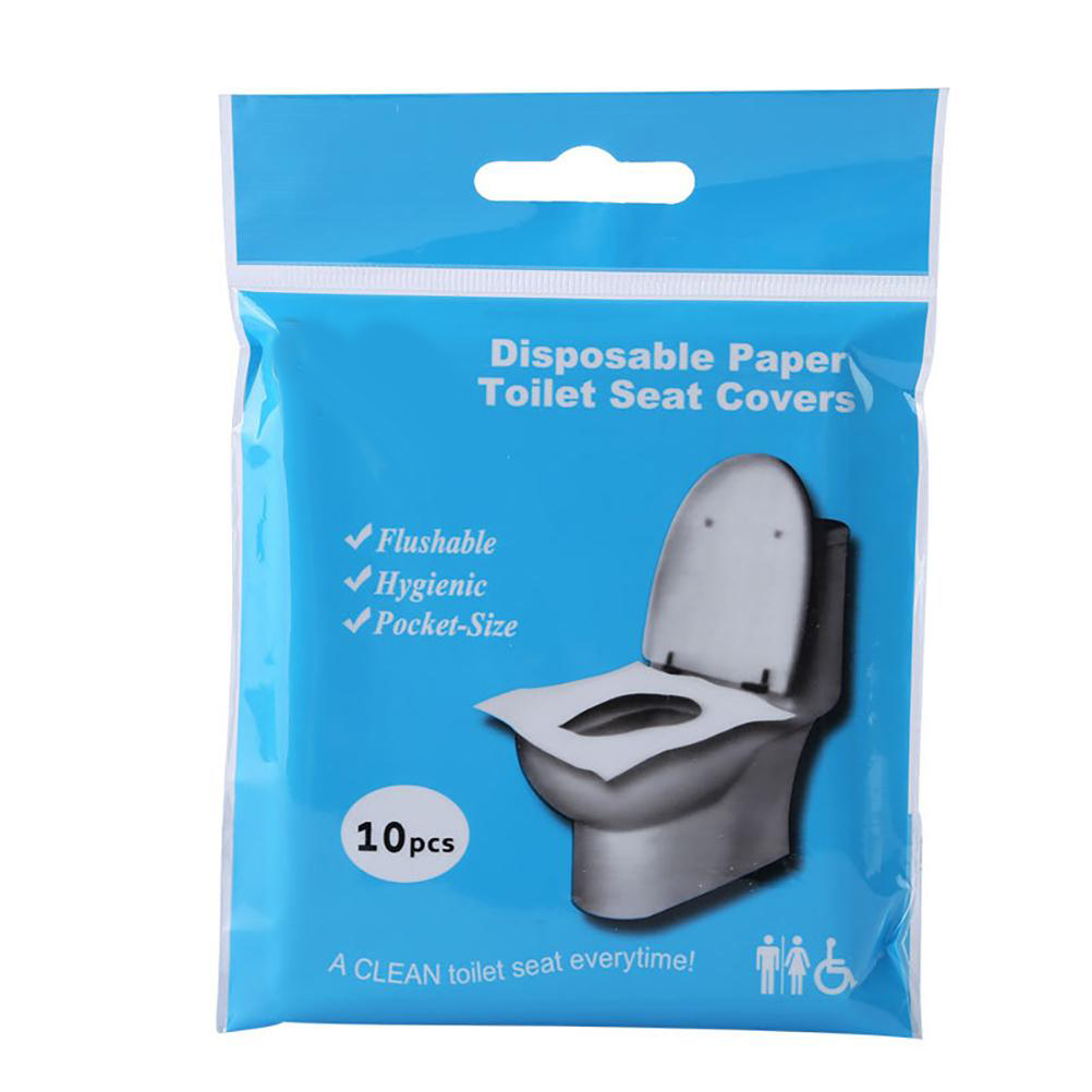 Packung Mit 10 Toilettensitzbezügen Aus Papier, Reiseaccessoires Für Erwachsene, Kinder Und Babys