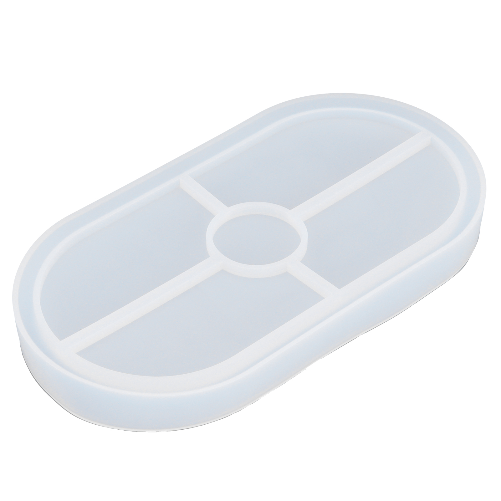 Diy-ovale Silikonform Für Untersetzer Aus Kristall-epoxidharz, Ideal Zum Kochen Und Backen.
