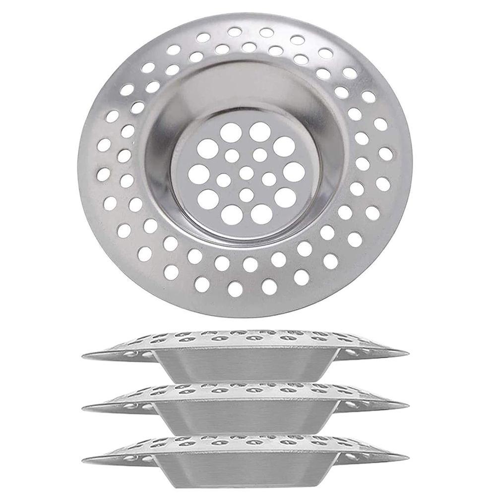 Set Mit 4 Edelstahl-spülbeckensieben, Bodenablauf, Küchenspülenfilter, Küchen- Und Badezimmerzubehör