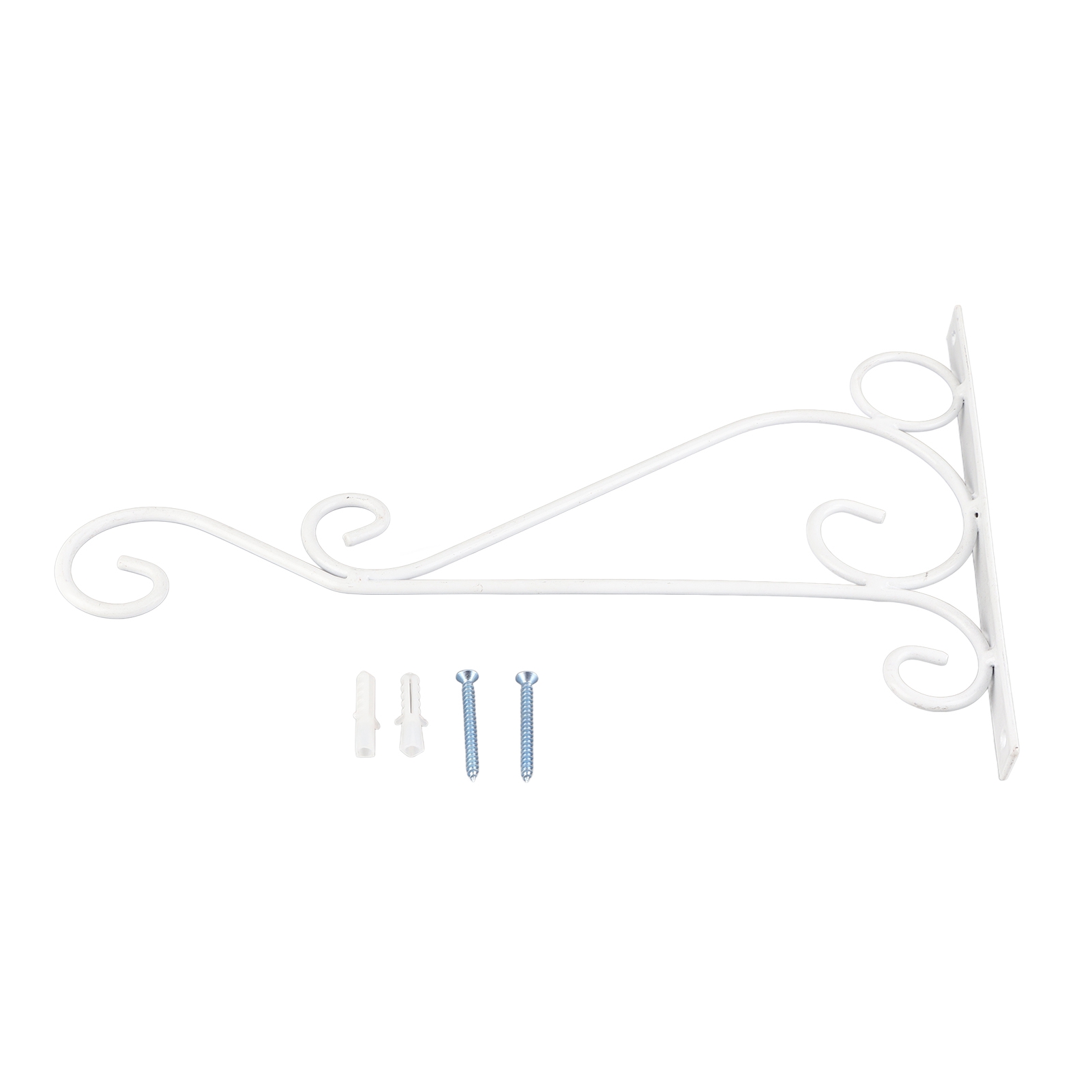 Set Aus 2 Wand-hängepflanzenhalterungen Aus Weißer Aluminiumlegierung, 20,5 X 30 Cm / 8,07 X 11,81 Zoll