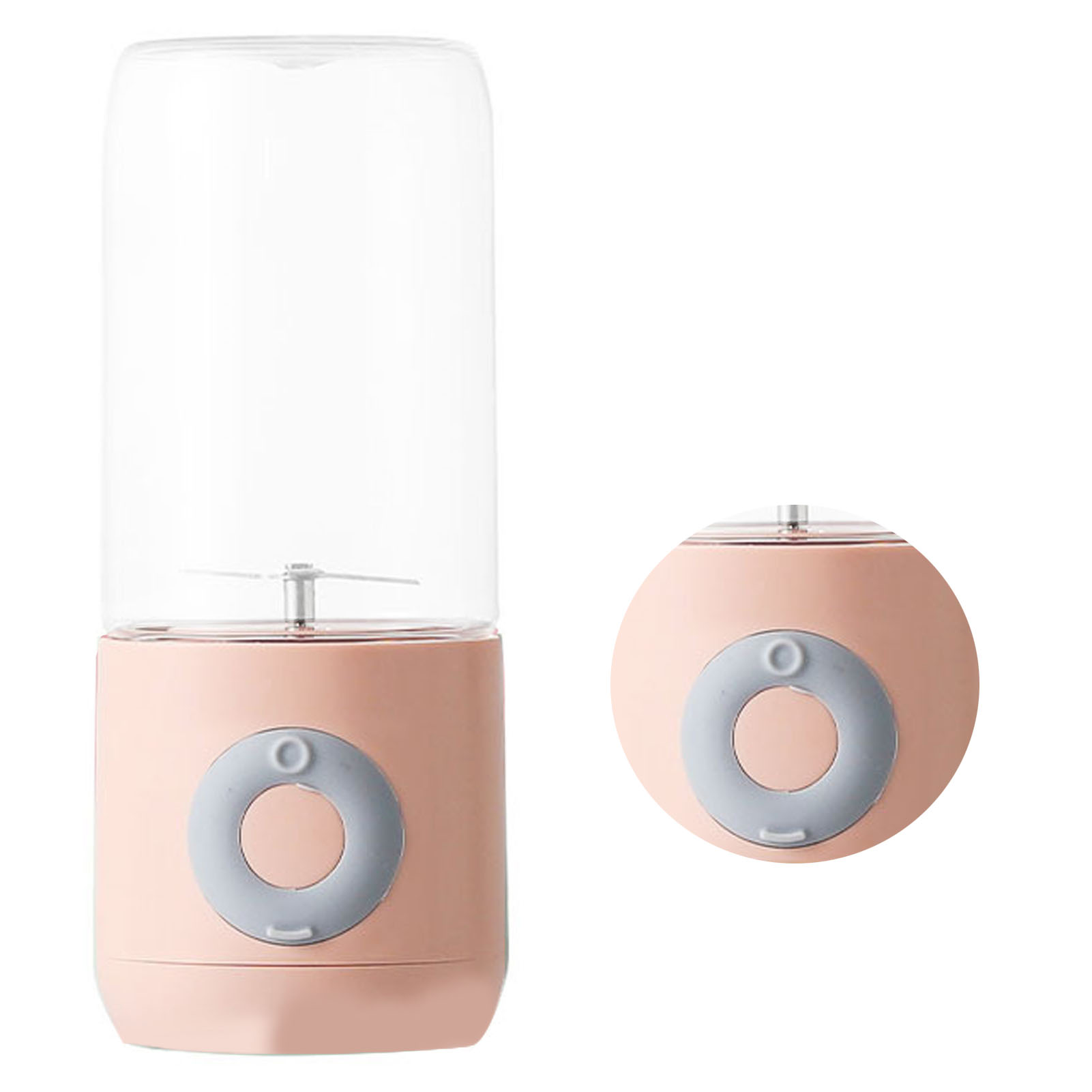 Tragbarer 6-klingen-entsafter/mixer, Usb-aufladbar, Für Zuhause, Küche Und Outdoor-einsatz (rosa).