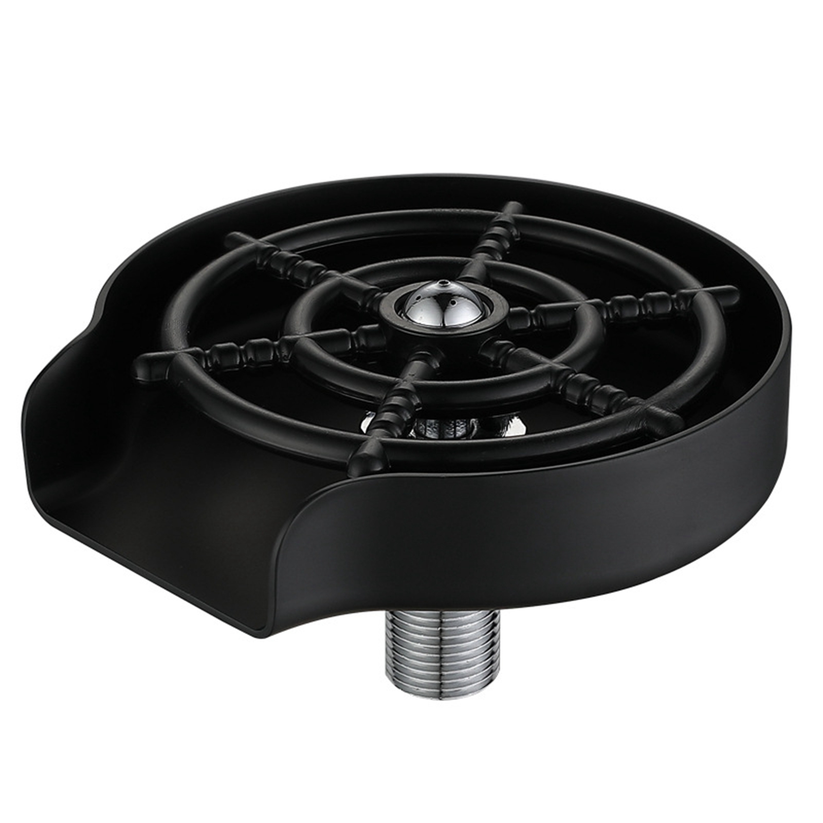 Hochdruck-gläserspülmaschine Für Spülbecken, Aus Edelstahl, Mit Automatischem Druckhahn, Ideal Für Zuhause, Cafés Und Bars (nur Schwarze Gläserspülmaschine).