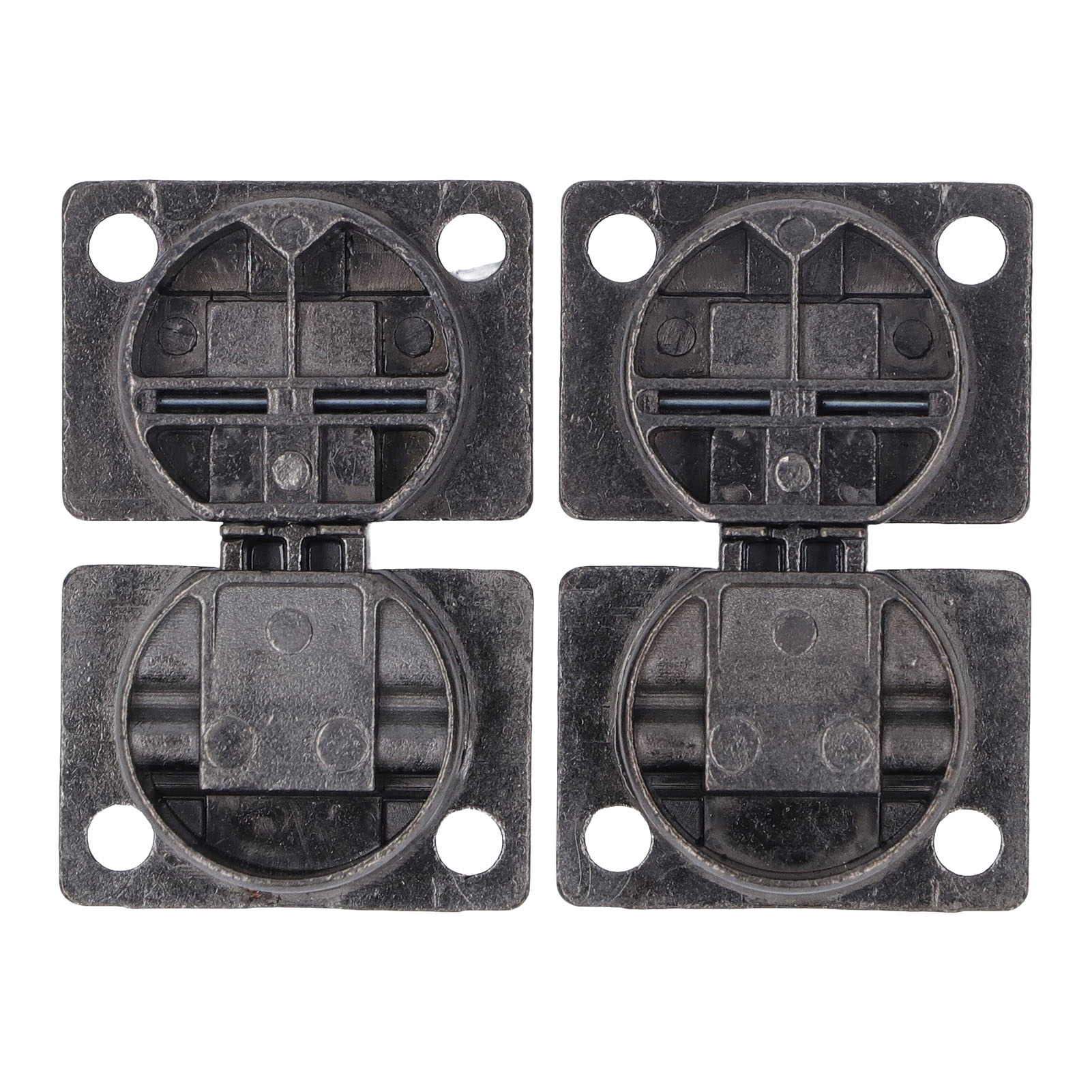 Set Aus 2 Korrosionsbeständigen Scharnieren Aus Zinklegierung Für Schranktüren, 90°-winkel, Für Drehtüren Von Kleiderschränken Oder Anderen Schränken.