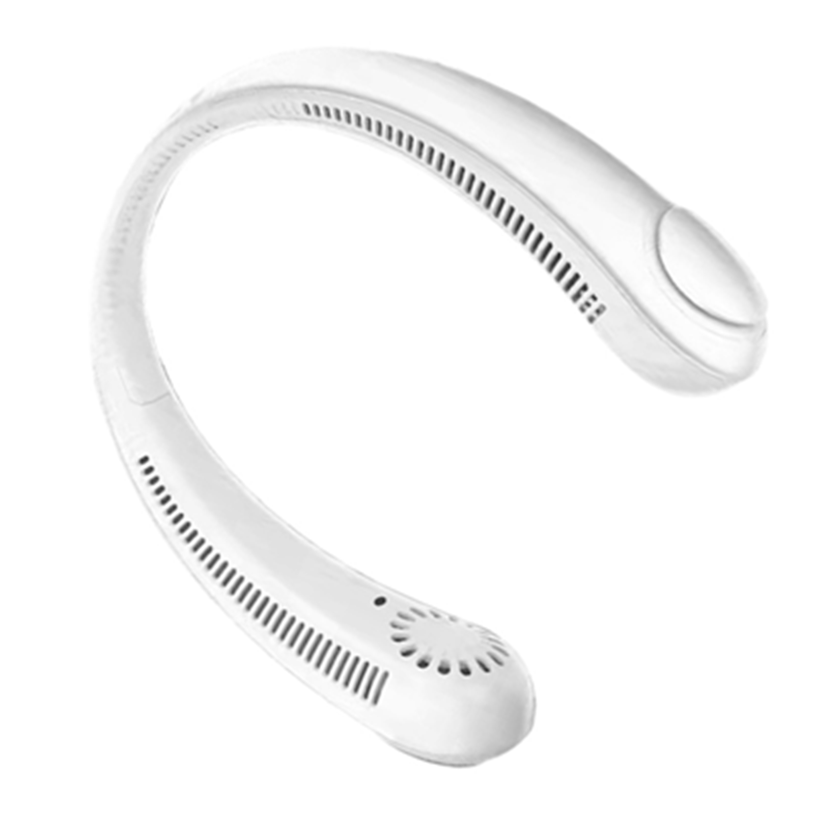 Tragbarer Nackenventilator, Mini-usb-wiederaufladbarer, Leiser, Klingenloser Ventilator Für Outdoor-sportarten, Weiß