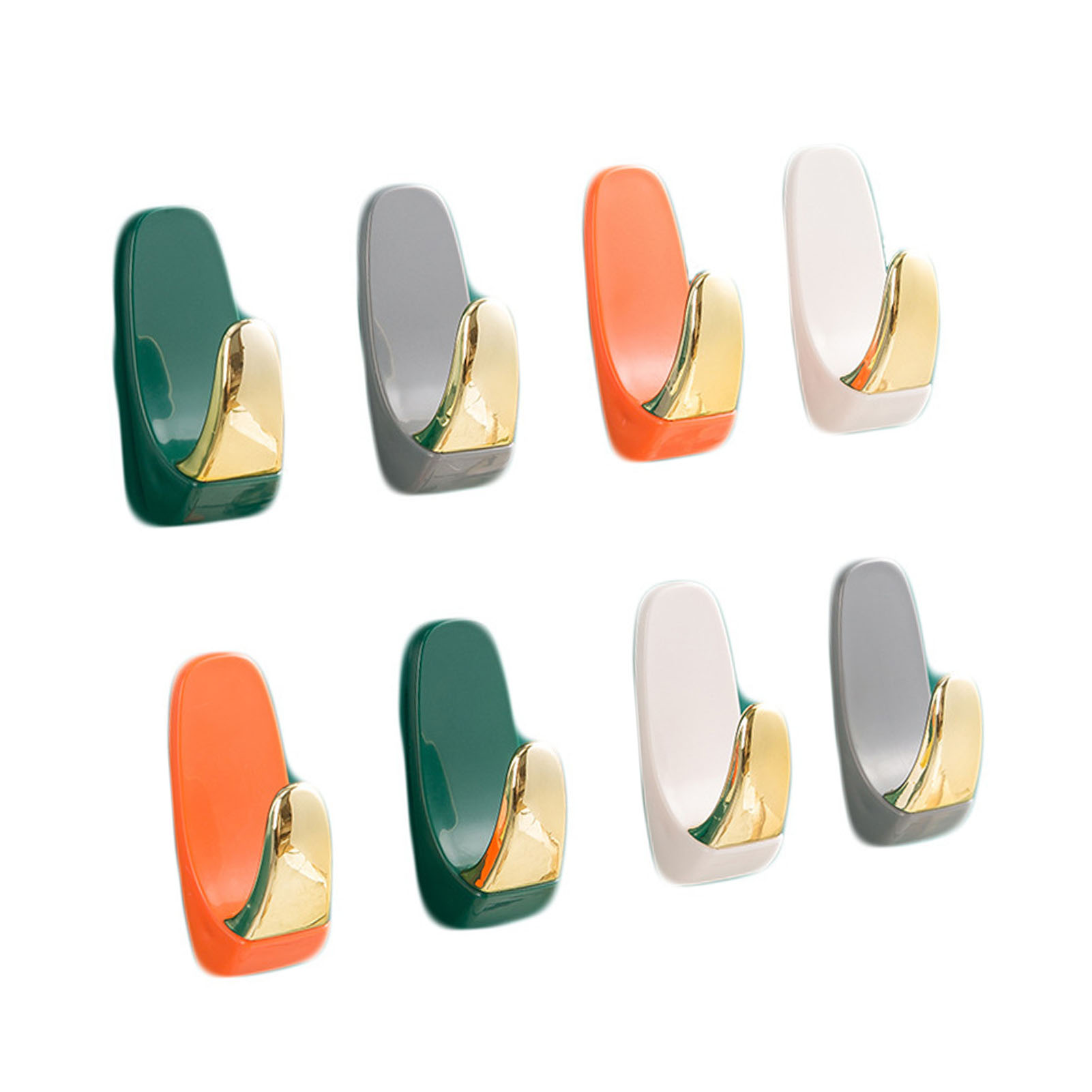Klebehaken In Verschiedenen Farben, Robust Und Belastbar, Für Kleidung, Handtücher Und Taschen, Für Badezimmer, Küche Und Schlafzimmer (8er-set).