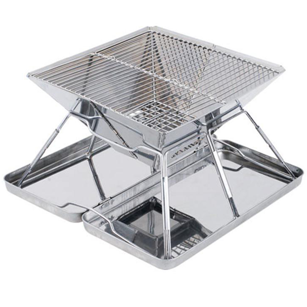 Zusammenklappbarer Holzkohlegrill Mit Tragetasche, Ideal Für Camping, Picknicks Und Partys.