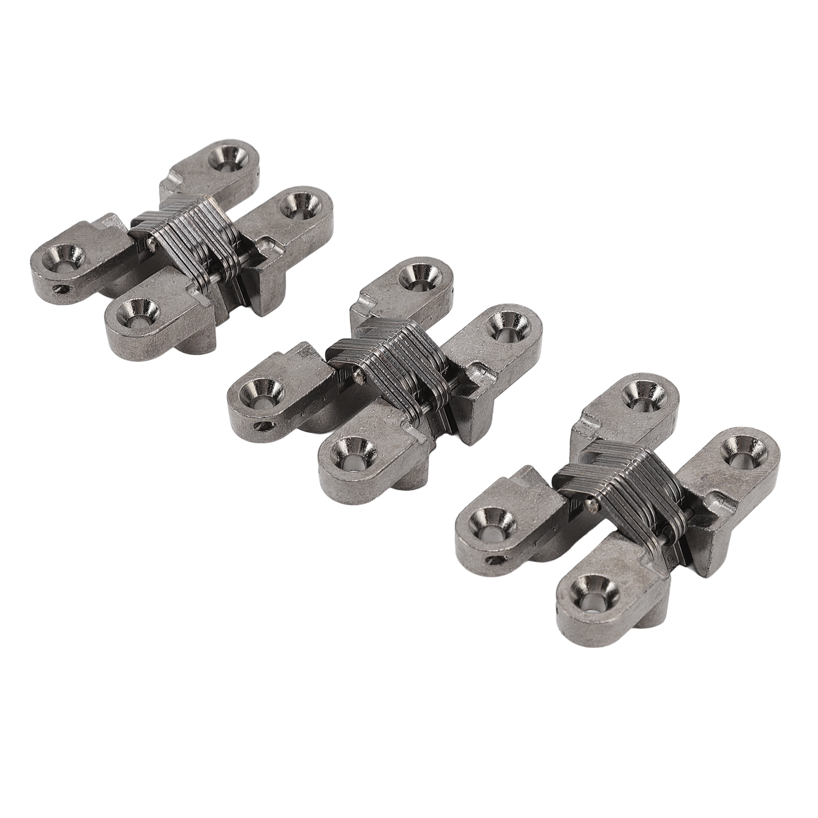 Set Aus 3 Mini-türscharnieren (unsichtbar), 43 Mm Durchmesser, 180°-winkel, Aus Zinklegierung, Für Schränke Oder Schmuckkästchen.