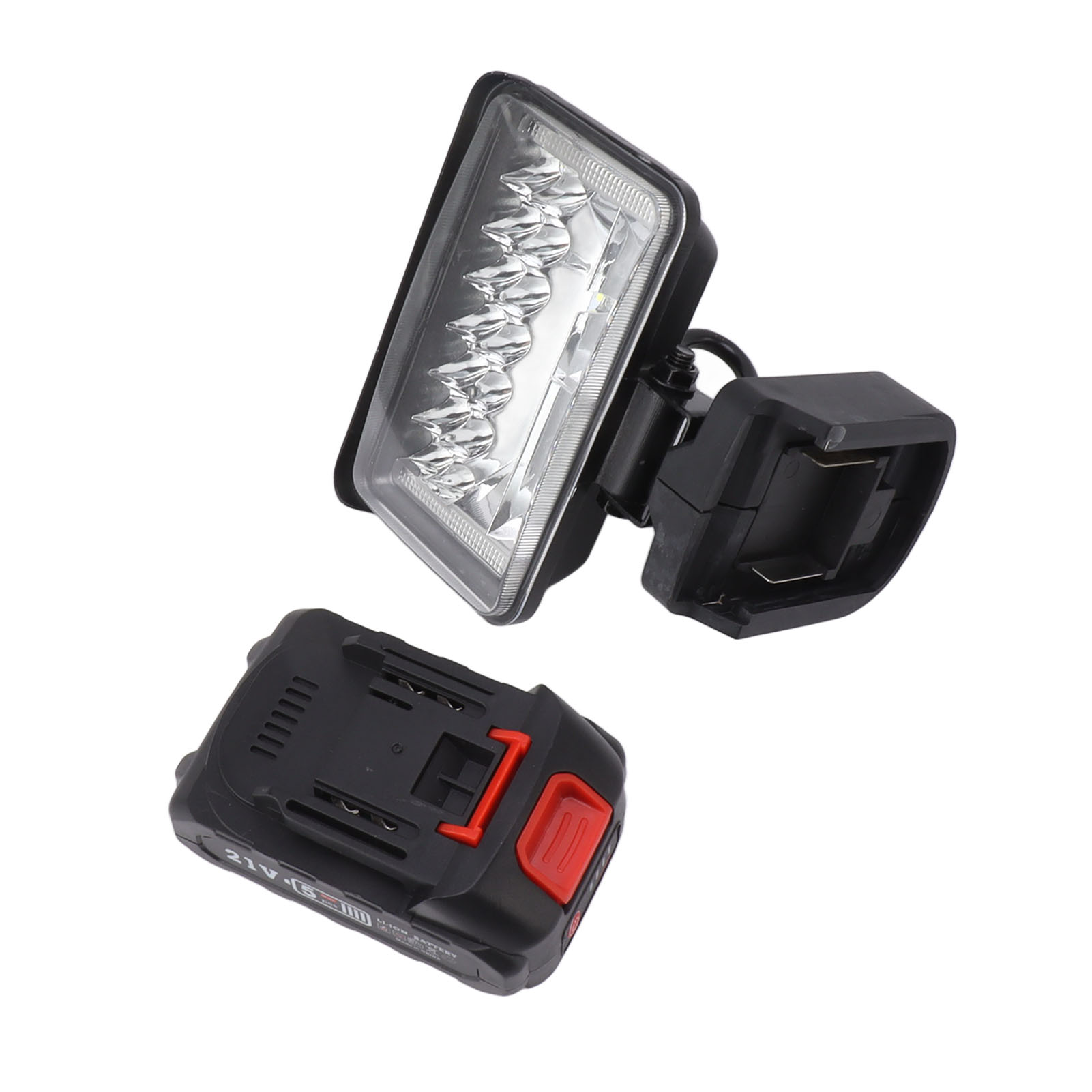 Ultrahelle Led-arbeitsleuchte Mit Großem Abstrahlwinkel, Mt-schnittstelle Und Drehbarem Lampenkopf, 1500 Mah, Eu-stecker, 100-240 V, 10 Cm (4 Zoll).