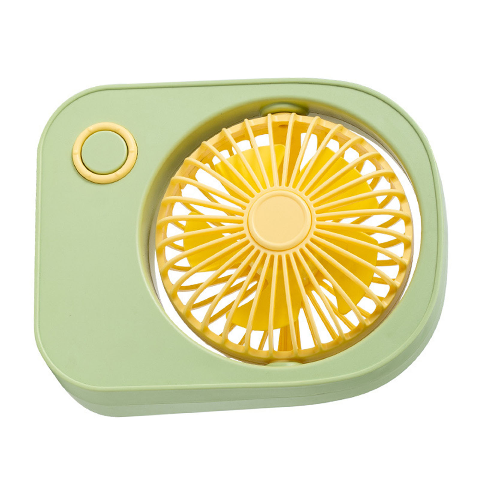Kleiner, Tragbarer Tischventilator, 115° Verstellbare Windrichtung, Niedlicher Mini-ventilator Für Schüler, Grün