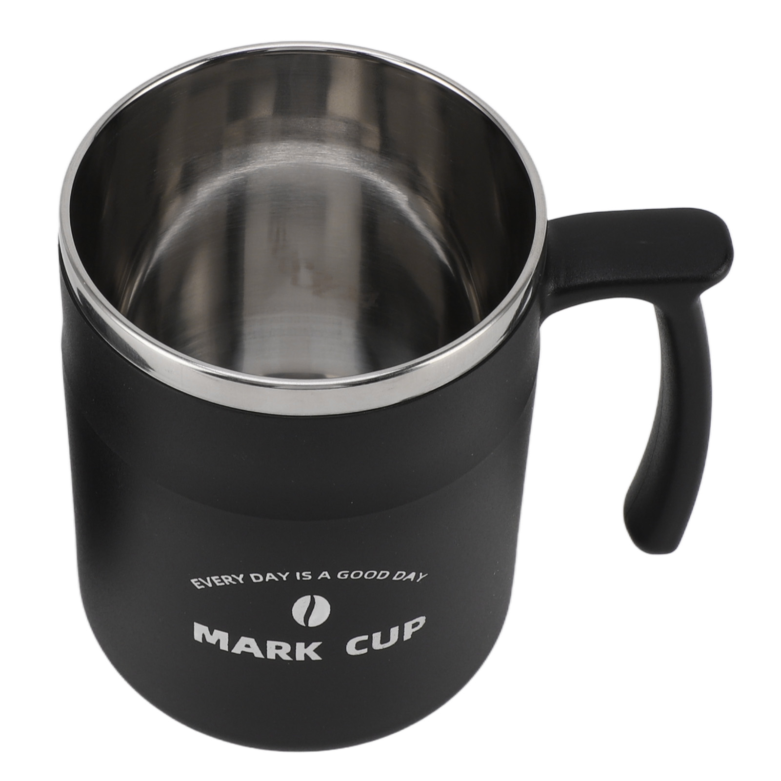 Kaffeebecher Aus Edelstahl Mit Großem Fassungsvermögen, Auslaufsicher, Mit Deckel Und Strohhalm, Ideal Für Büro, Reisen Und Zuhause (schwarz).
