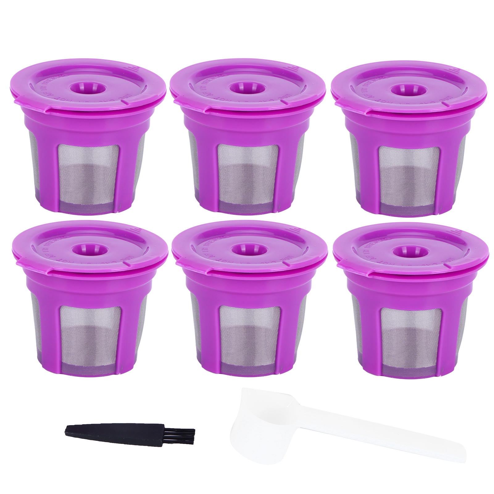 1,06-teiliges Set Bestehend Aus Bürste, Löffel Und Wiederverwendbarem Kaffeefilter Für Keurig 2.0