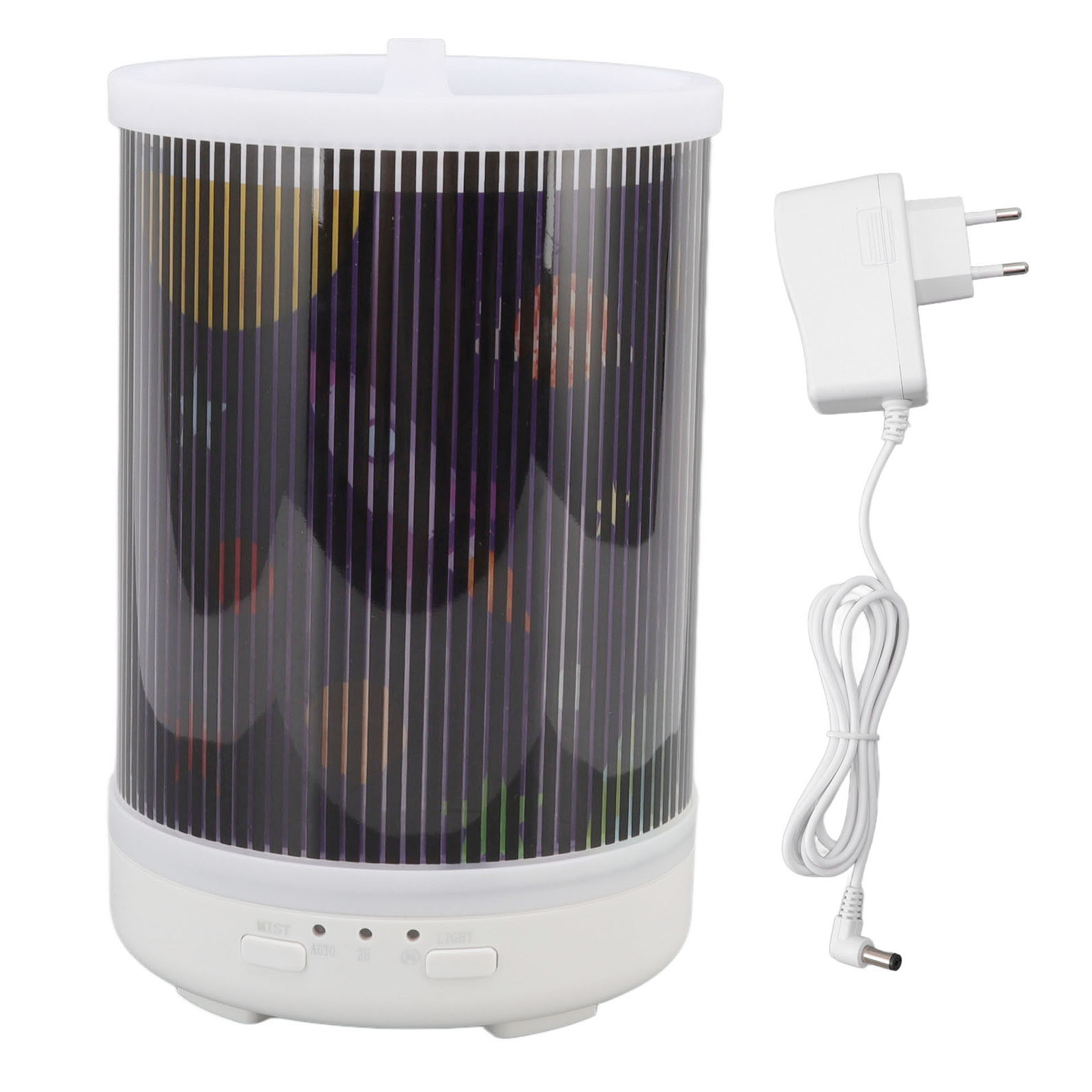 Ätherisches Öl-diffusor (250 Ml) Mit Räumlicher Animation Und Dynamischer Led-beleuchtung. Luftbefeuchter 100–240 V (europäischer Stecker).