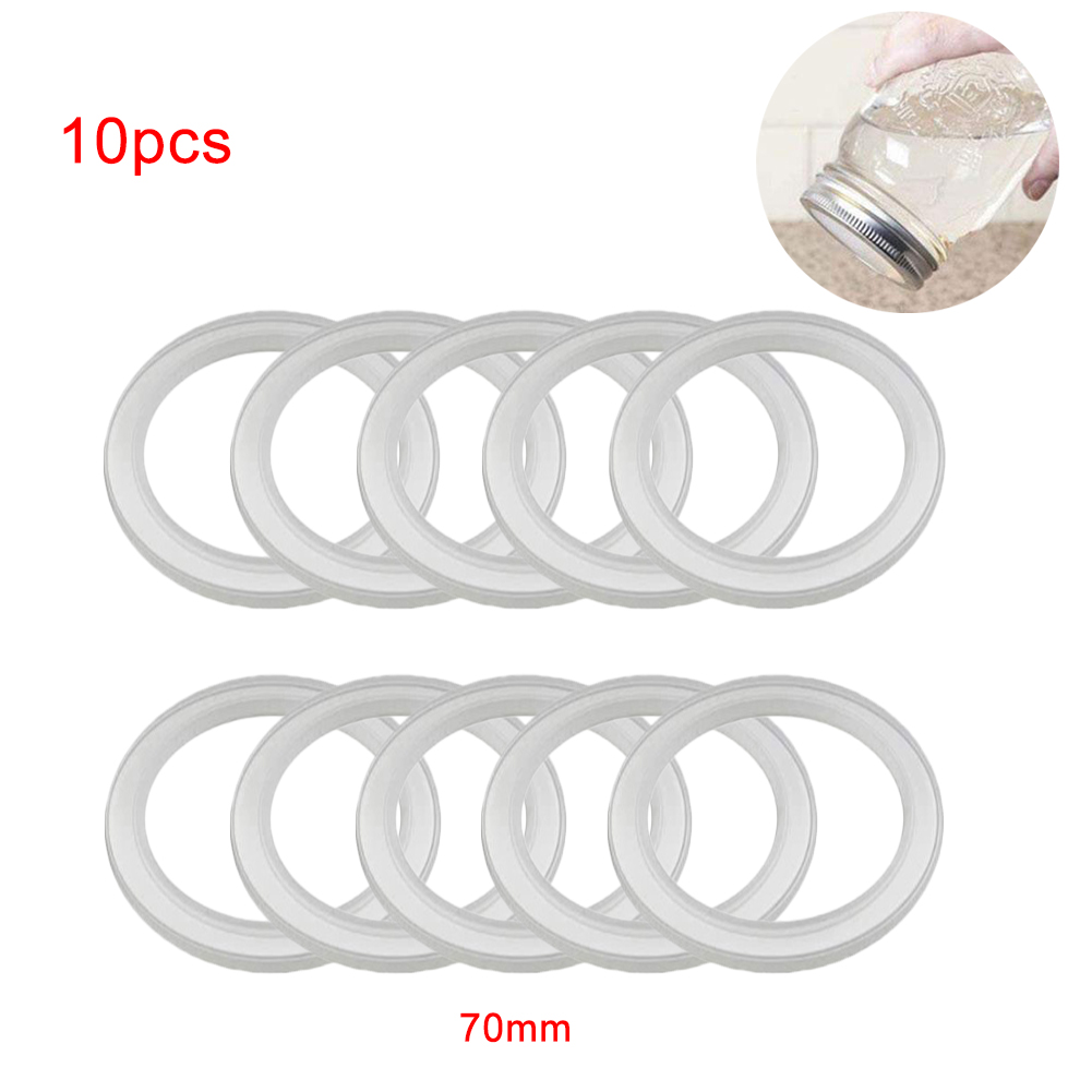 Packung Mit 10 Ersatz-silikondichtungen Für Standard-einmachgläser. Luftdichte Silikondichtungen.