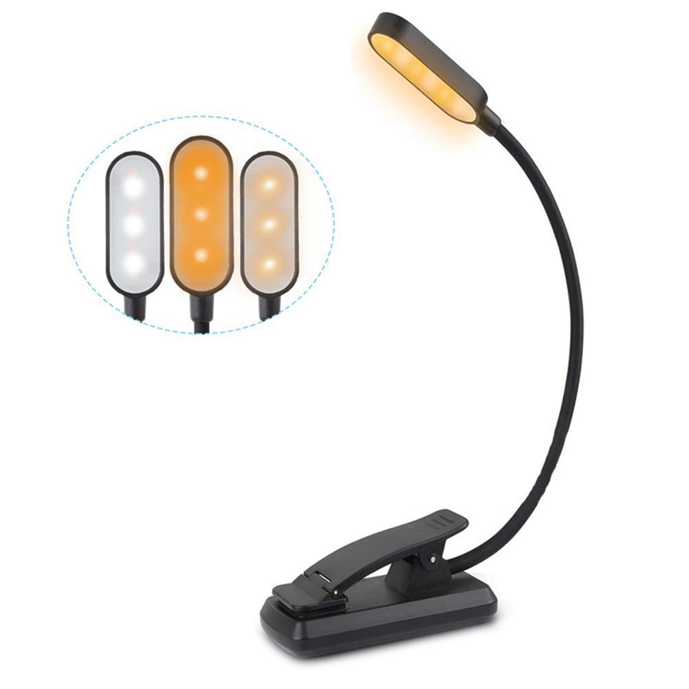 Ansteckbare Leselampe Mit 9 Leds, Usb-aufladbar, 3 Einstellbare Helligkeitsstufen, Langlebig Und Leicht.