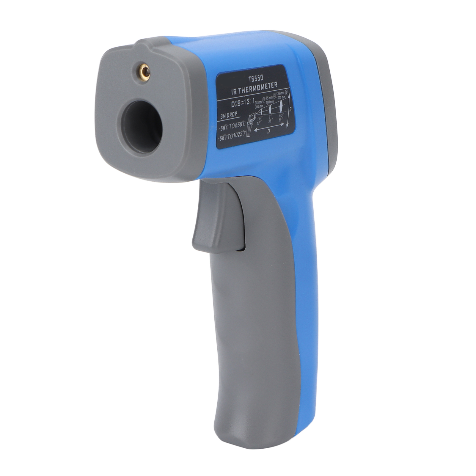 Ts550 (-50°c550°c, -58°f1022°f) Präzises, Berührungsloses Infrarot-thermometer Mit Hintergrundbeleuchtetem Lcd-bildschirm, Tragbares Digitalthermometer Für Großküchen