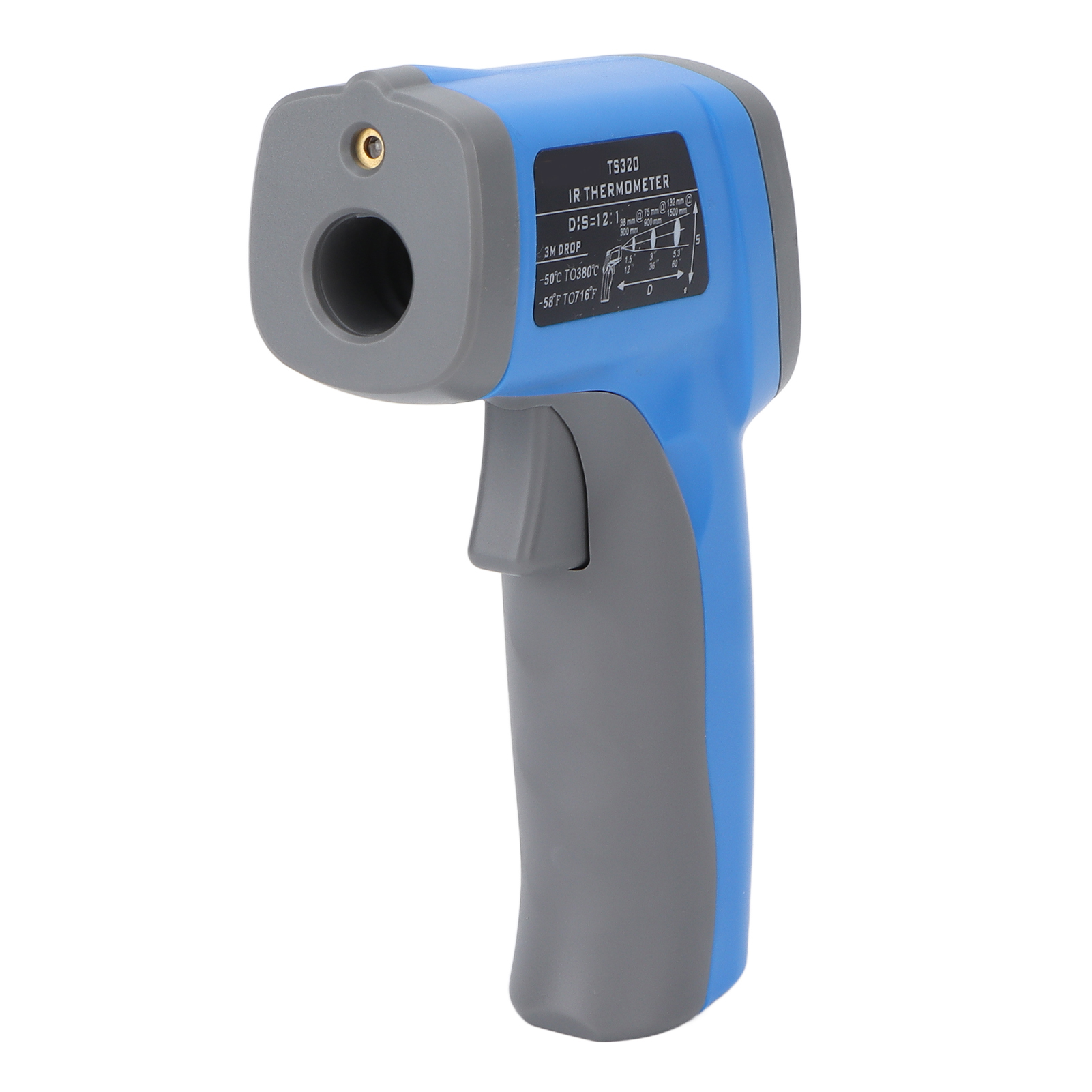 Präzises, Berührungsloses Infrarot-thermometer Mit Hintergrundbeleuchtetem Lcd-bildschirm, Tragbares Digitalthermometer Für Großküchen Ts320 (-50°c380°c, -58°f716°f)