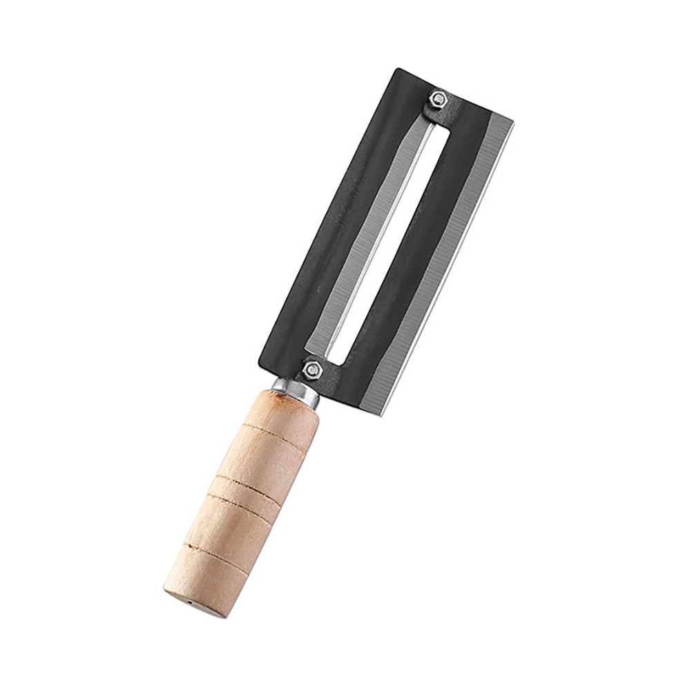 Zuckerrohrschälmesser, Ananasschäler, Zuckerrohrschneider Aus Kohlenstoffstahl Mit Holzgriff
