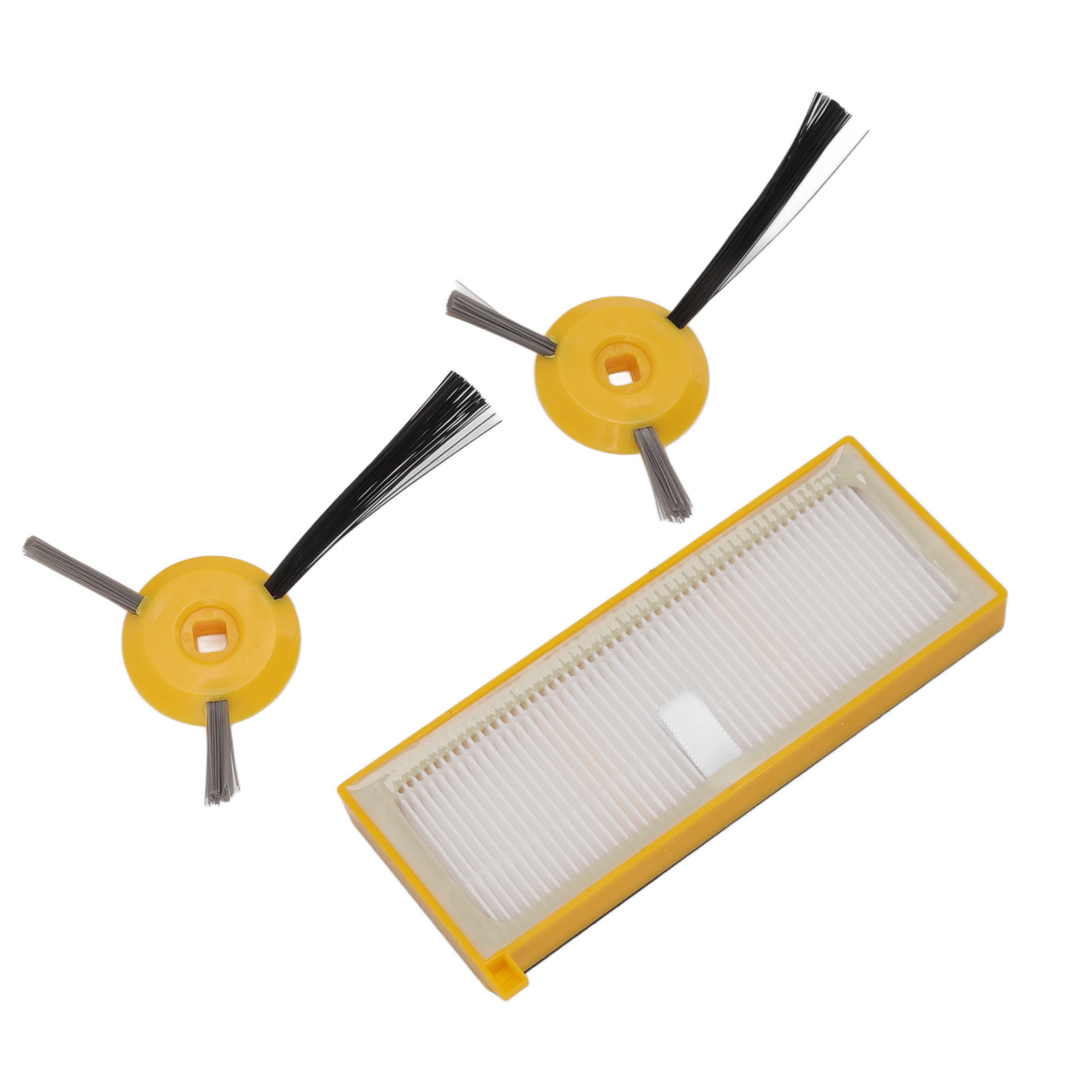 Set Mit 2 Seitenbürsten + Ersatzfilter Für Rv700, Rv720, Rv750, Rv750c Und Rv755 Saugroboter, Reinigungszubehör