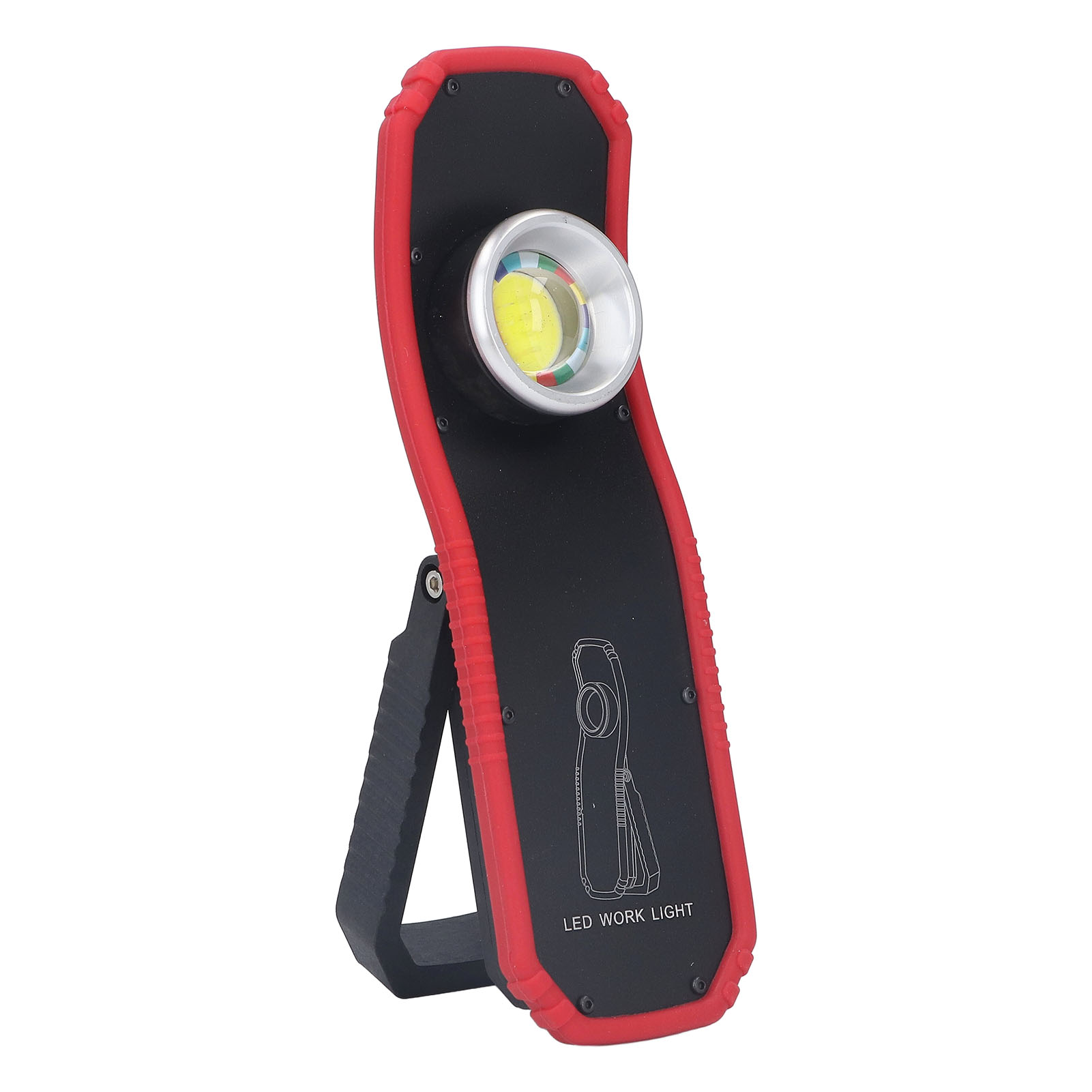 60-w-led-arbeitsleuchte Mit 2 Einstellbaren Leuchtmodi, Aufhängehaken, Usb-ladeanschluss Und Magnetfuß – Wiederaufladbare Lampe Für Camping Und Zelte