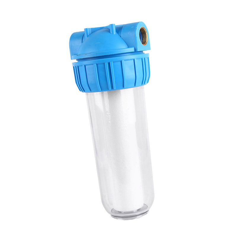 10-zoll-wasserfilterkartusche Mit Filter, 1-zoll-messinganschluss, Transparent Zur Entfernung Von Verunreinigungen