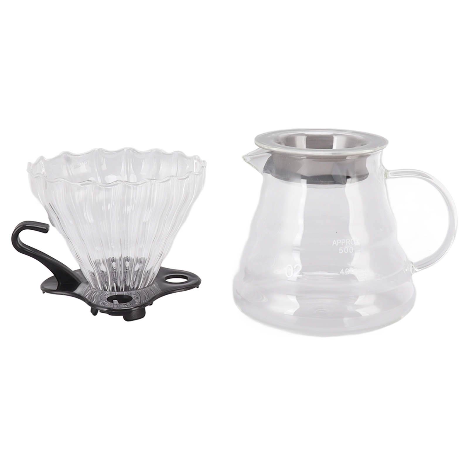 600-ml-glasfilter-kaffeemaschine, Filterkaffeemaschine Mit Filter Und Papierfiltern Für Zuhause Und Büro