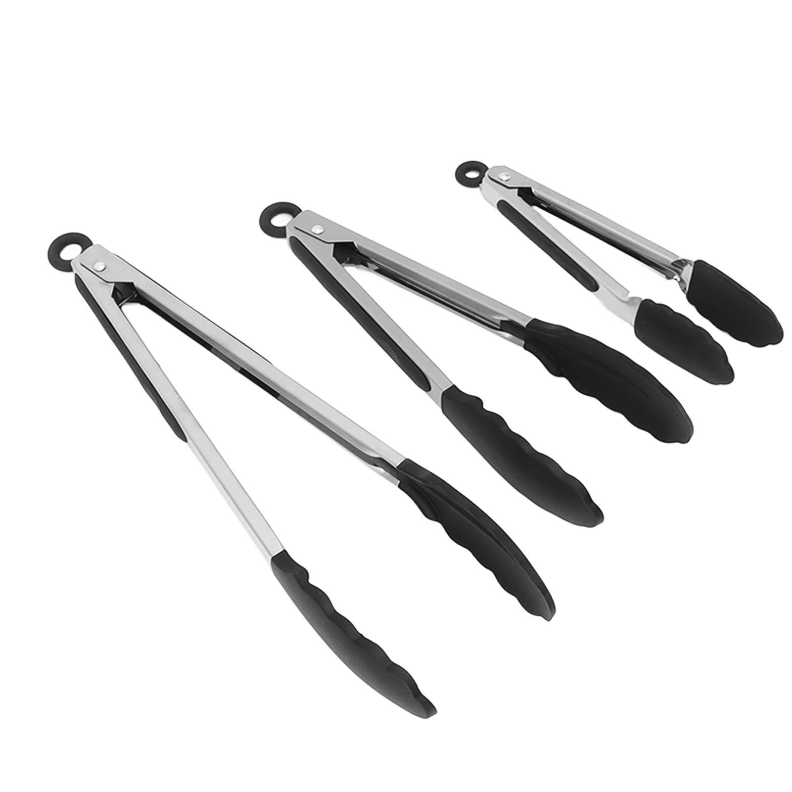 3-teiliges Mehrzweck-servierzangenset, Hitzebeständig Und Rutschfest Für Küche, Buffet, Grillen Und Partys