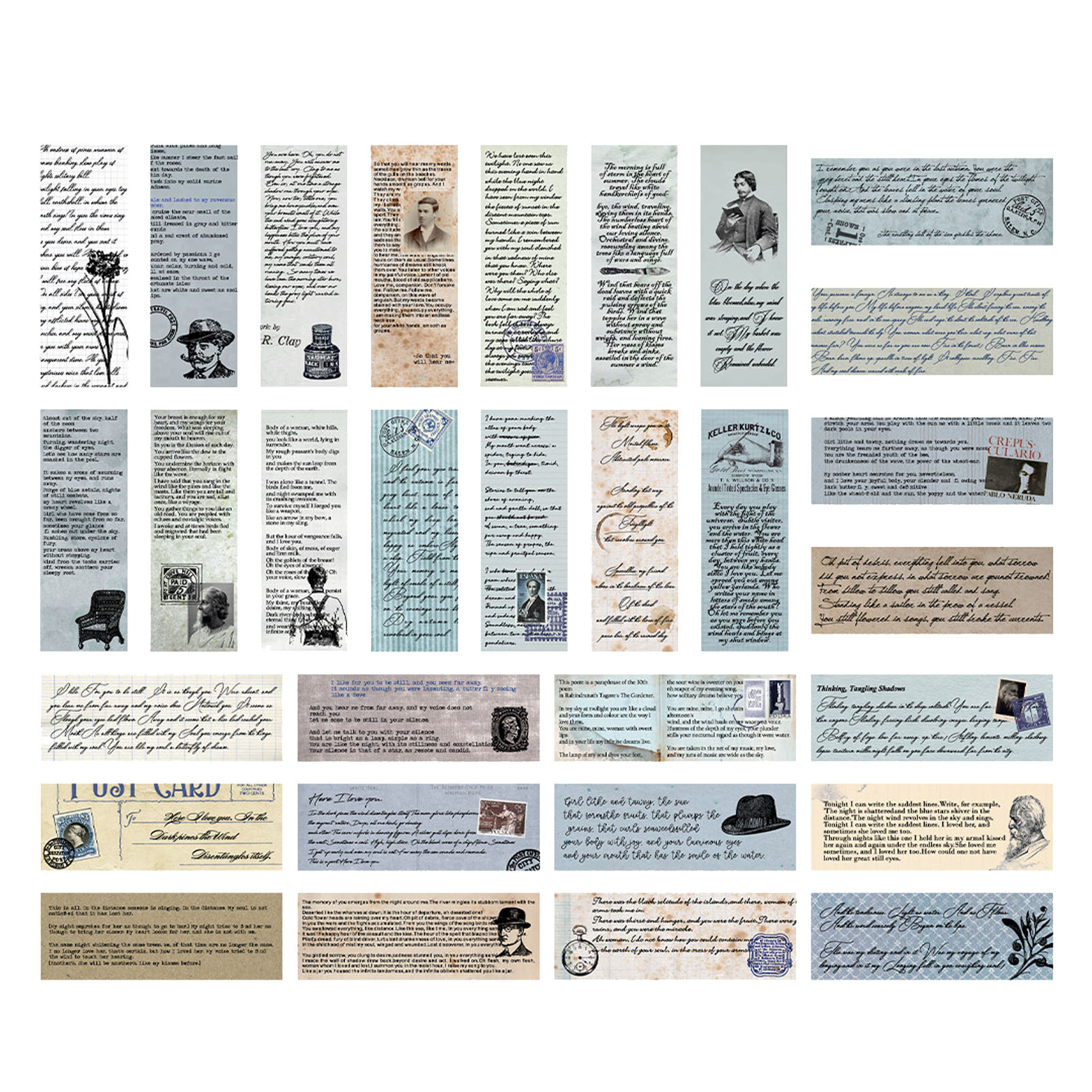 30 Japanische Papieretiketten Für Kreatives Journaling, Fotoalben, Diy-dekorationsbedarf, Accessoires, 30er-packung, Typ 3
