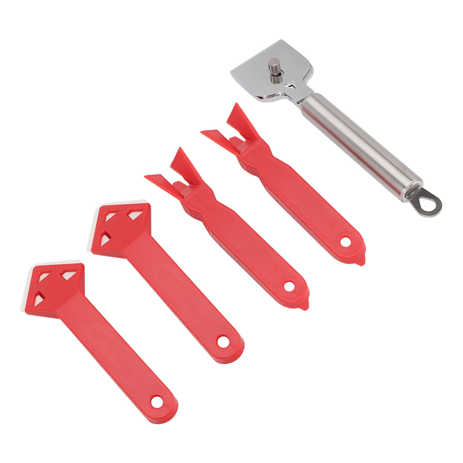 5-teiliges Silikonfugenschaber-set, Dichtungswerkzeug, Dichtstoffreiniger, Reparaturschaber