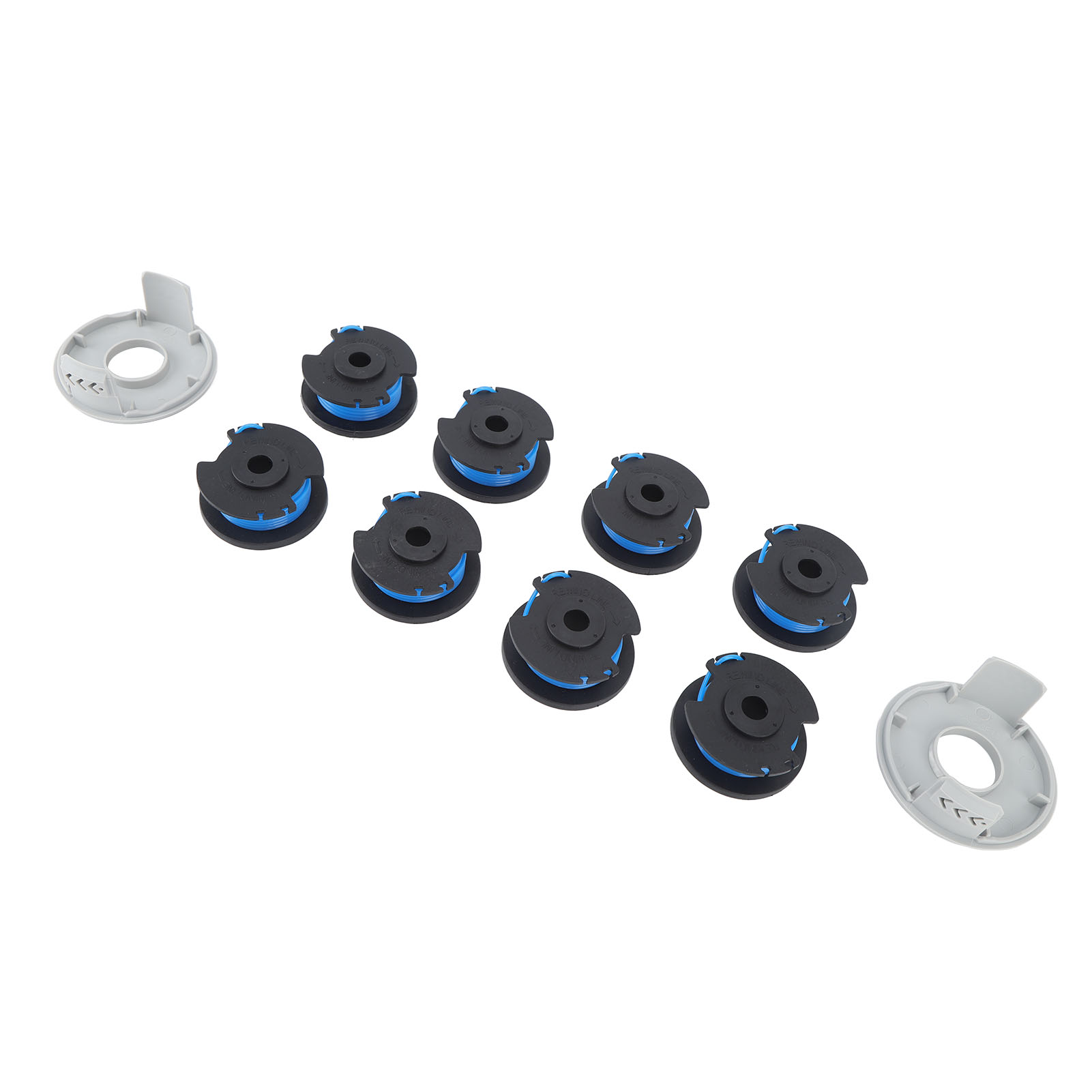 Ryobi Trimmerfadenspule, 8 Ersatzteile, Nylon-schneidfaden, 2 Schutzkappen, Geeignet Zum Trimmen Und Mähen, Langlebig, Praktisch.
