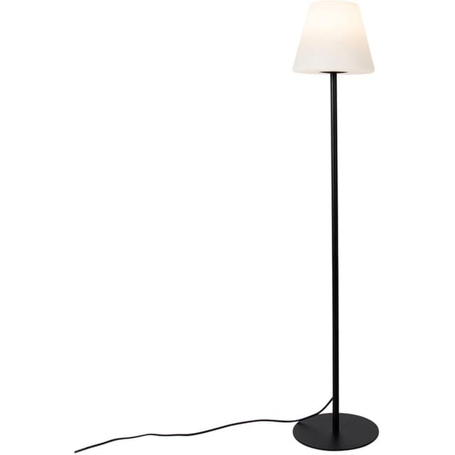 Qazqa - Smarte Outdoor-stehleuchte Schwarz Inkl. Wifi A60 - Virginia