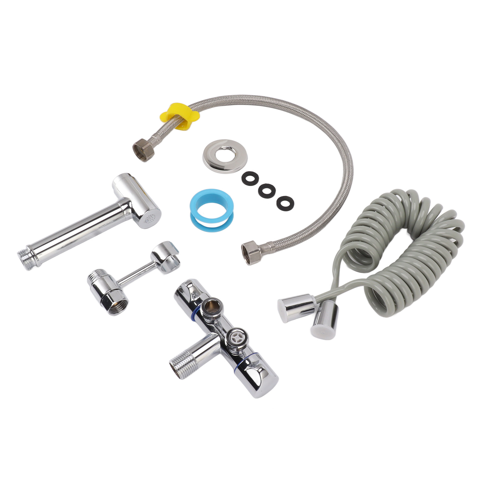 Verstellbares, Auslaufsicheres Bidet- Und Toilettenbrause-set Aus Edelstahl Mit 3 Funktionen
