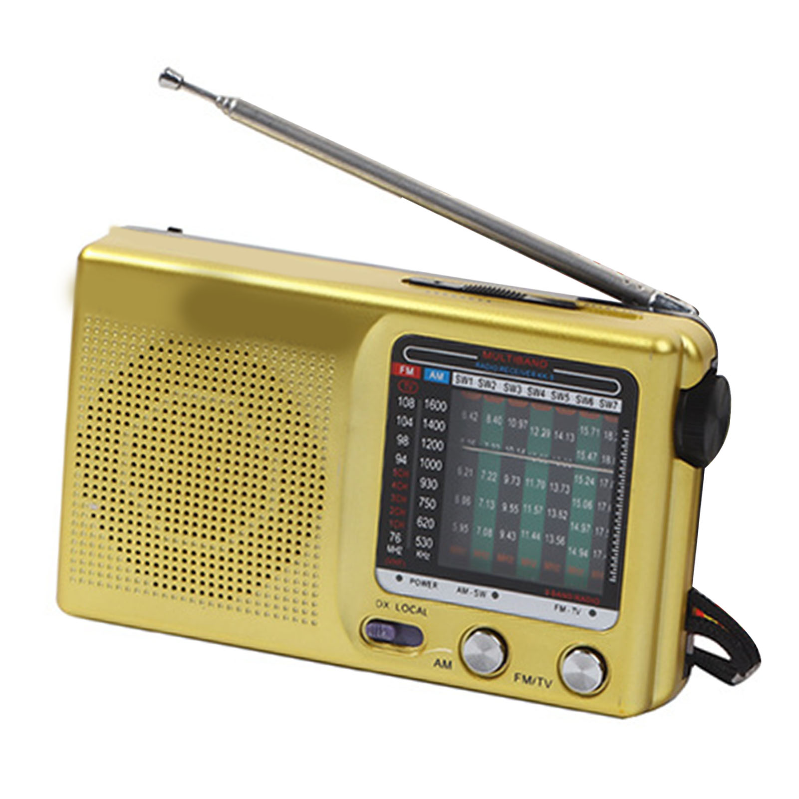 Tragbares Digitales Vollbandradio-multifunktionsempfänger-mini-retro-handheld-player Mit Aufnahmefunktion
