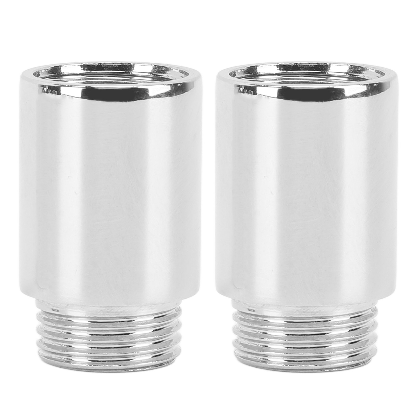 Set Mit 2 Verchromten Edelstahl-duschverlängerungen, Duschkopf-verlängerungsschlauch, Badezimmer, 3 Cm/1,2 Zoll