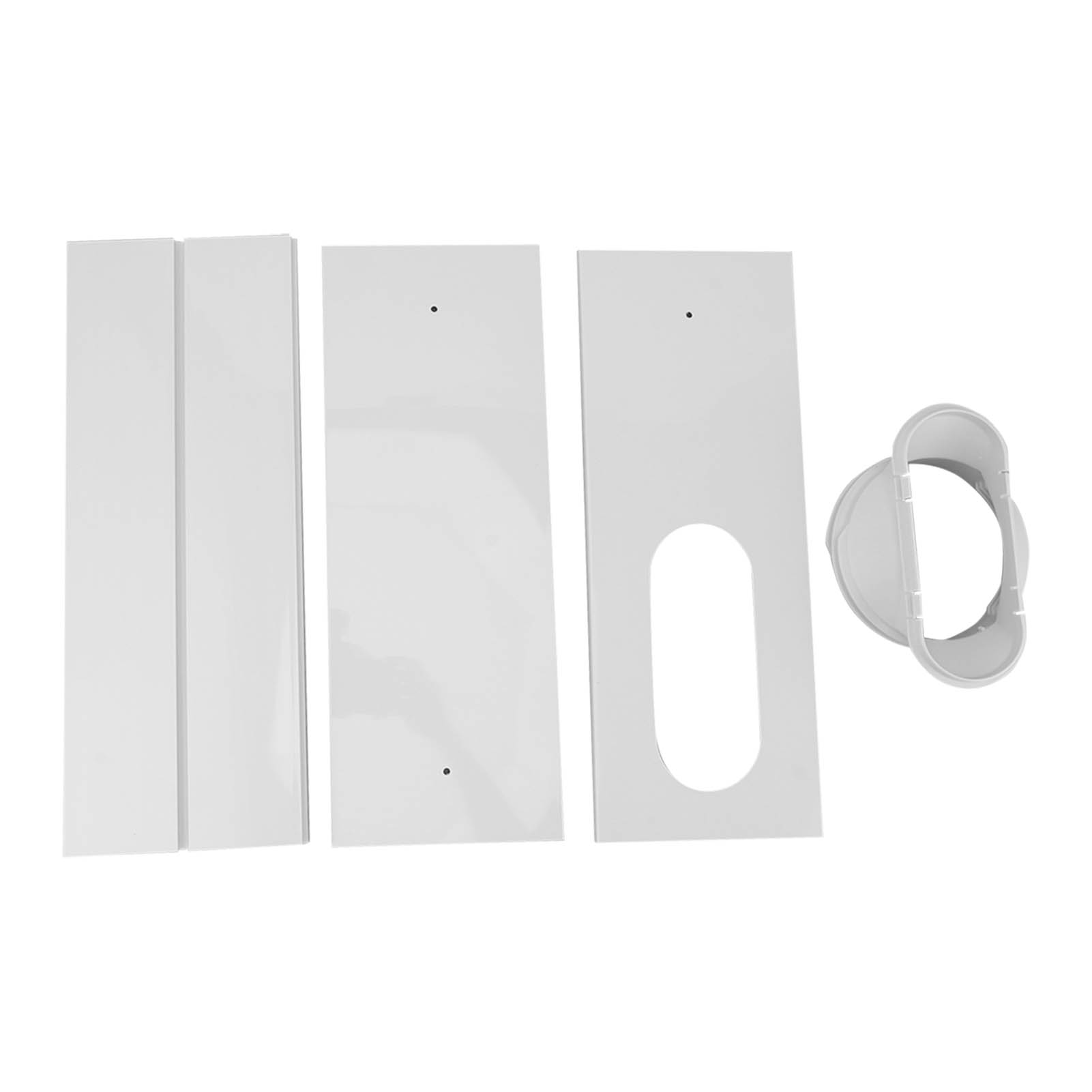 Pvc-fensterlüftungsset Für Klimaanlagen, Einfache Installation, Universell Verstellbar, 3 Paneele Für 110 Cm Fenster, Wasserdichtes Und Nahtloses Zubehör.