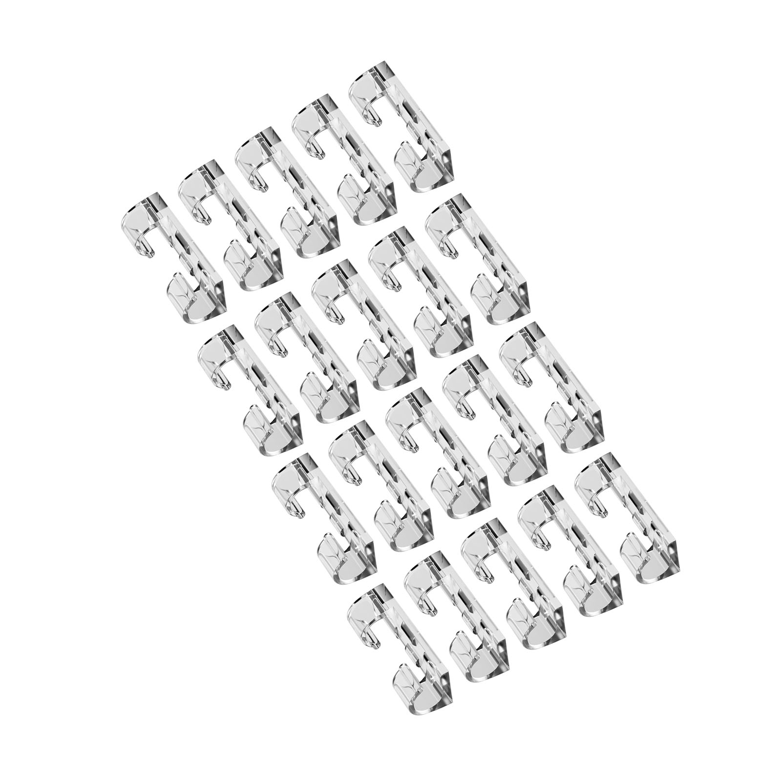 20 Selbstklebende Kabelclips, Kabelorganisator Für Wände, Schreibtische Und Unter Tischen, Hält Kabel Ordentlich An Ihrem Platz