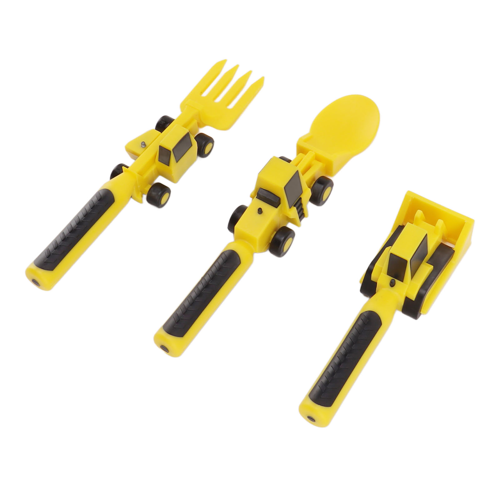 Kinderbesteck-set Im Baustellen-design Mit Baggergabel Und -löffel, Essbesteck Für Kleinkinder, Baby-fütterungsset Für Jungen